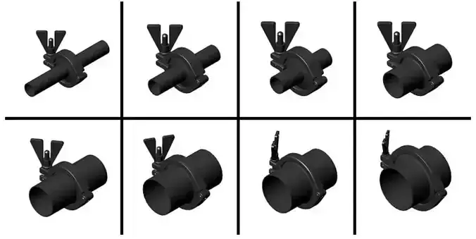 Sanitary Union Clamp TC Complete Set 1-2 in to 4 in