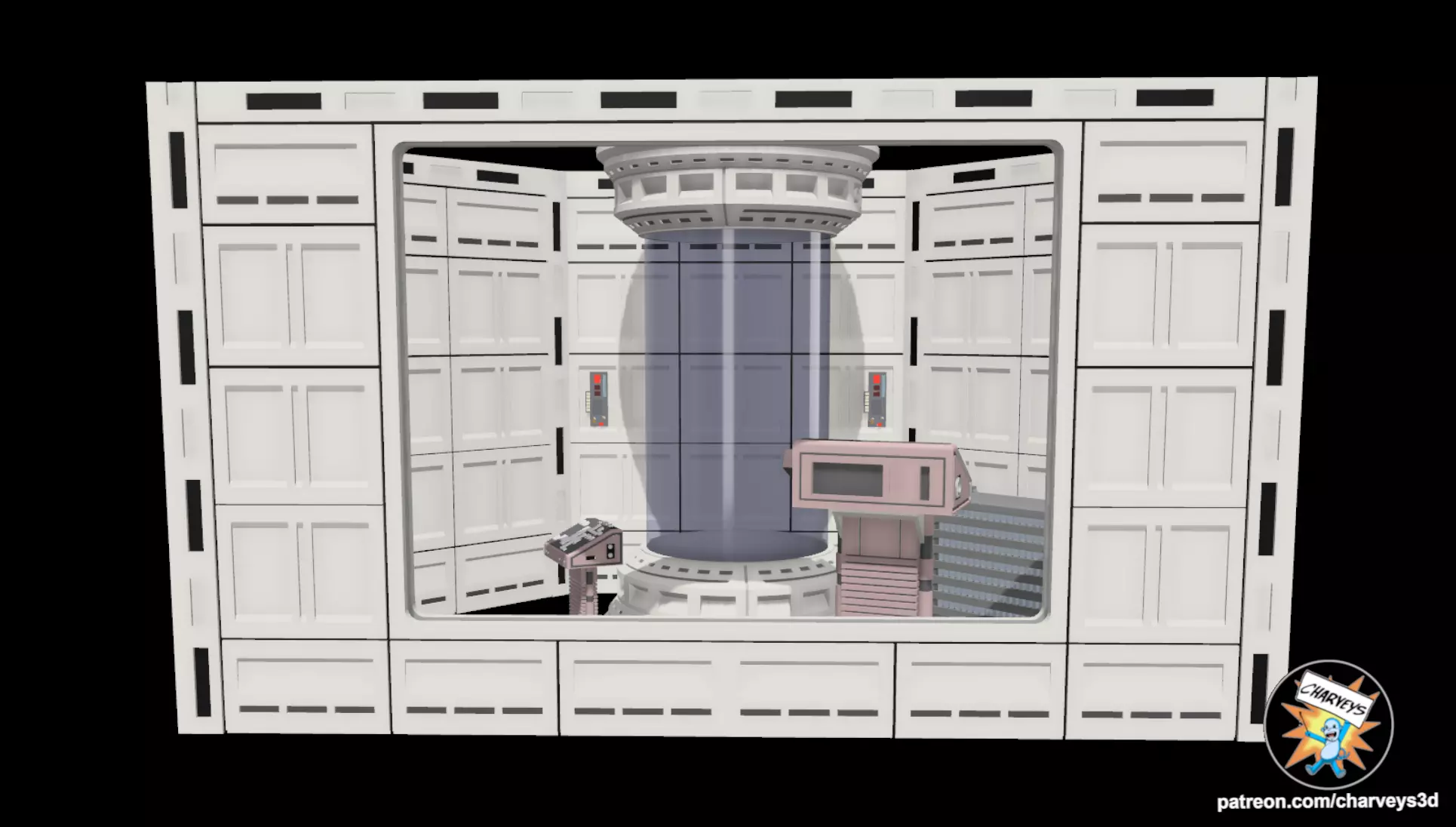 Star Wars Echo Base Medical Center for 4 and 6 inch figures 3D print model_1