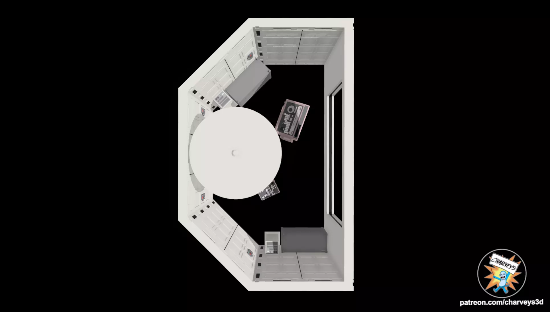 Star Wars Echo Base Medical Center for 4 and 6 inch figures 3D print model_5