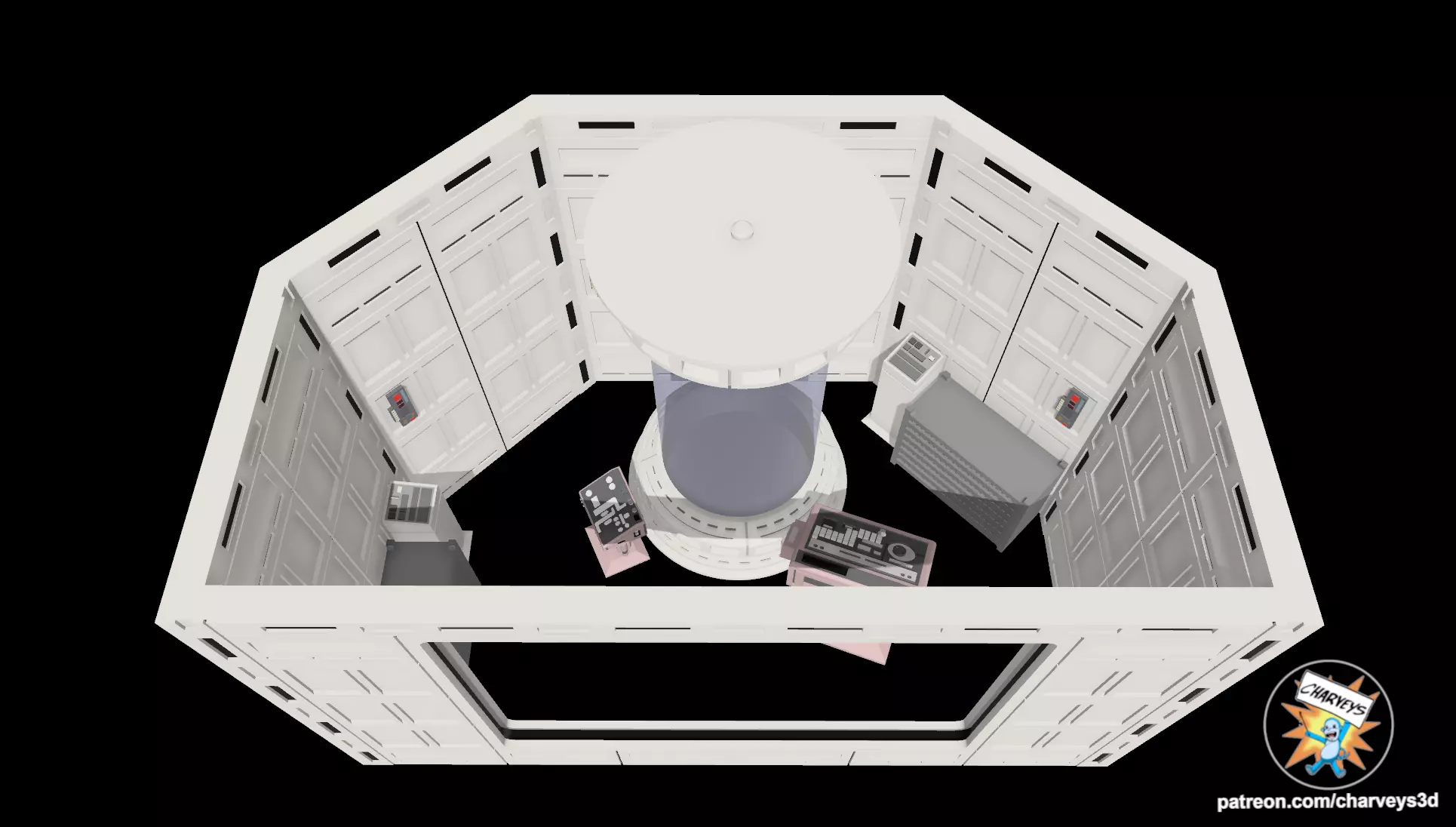 Star Wars Echo Base Medical Center for 4 and 6 inch figures 3D print model_4