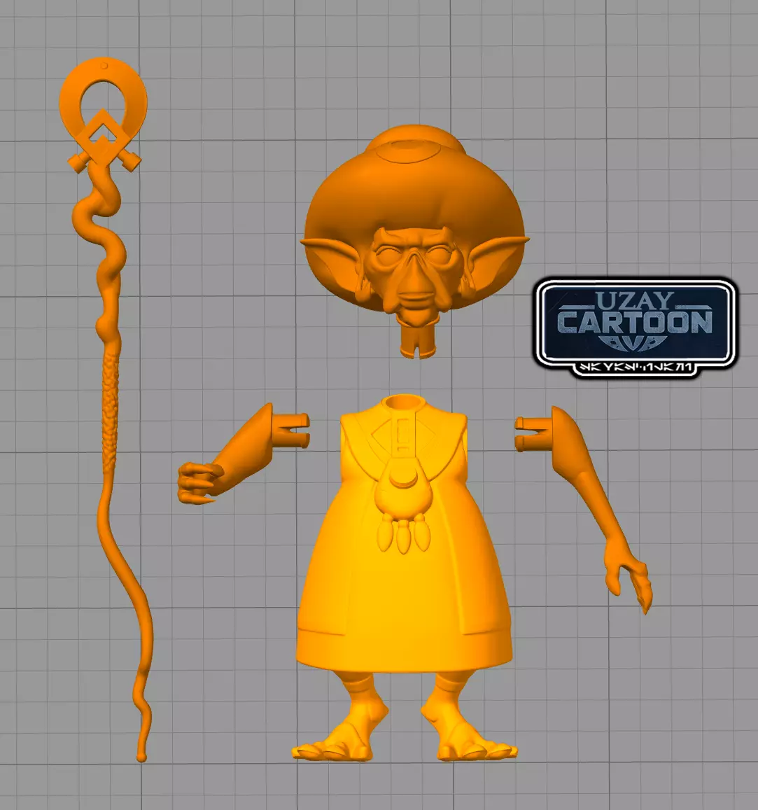 Star wars The Rebels articulated Chava   3D print model_4