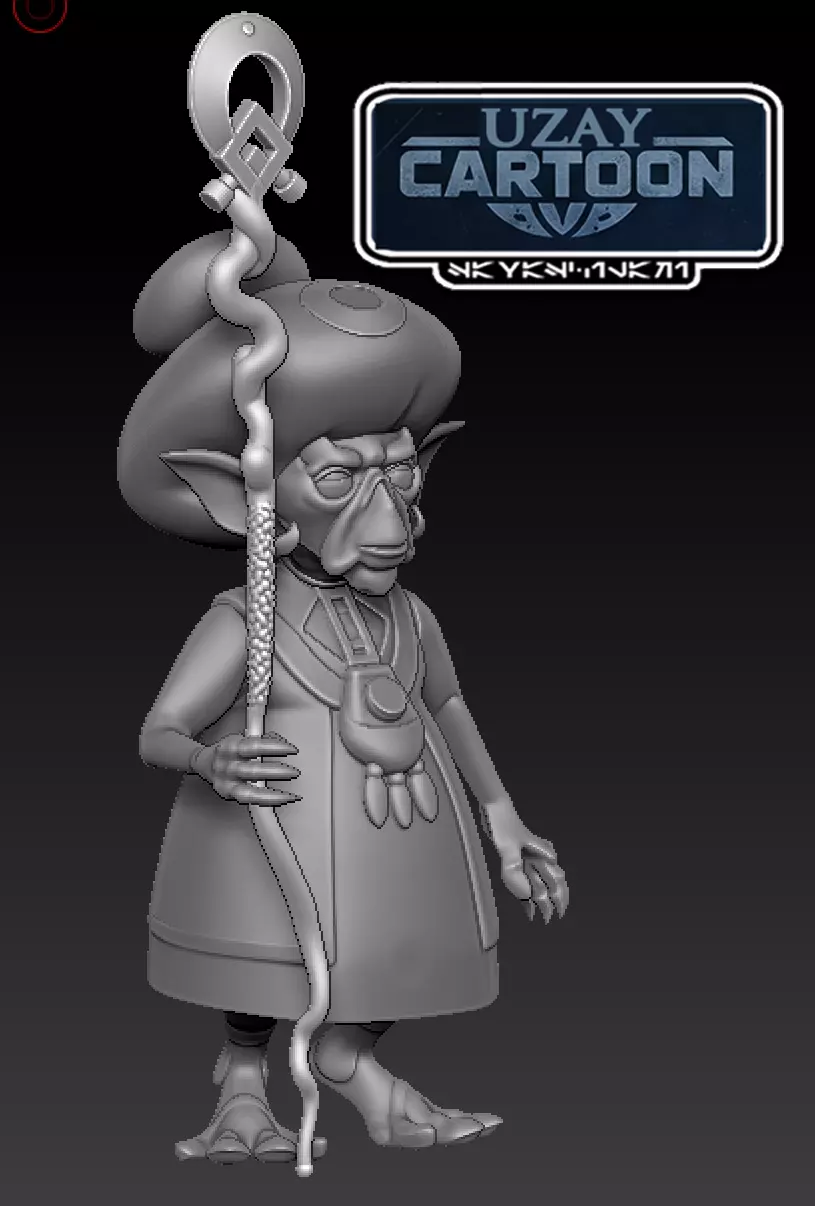 Star wars The Rebels articulated Chava   3D print model_0