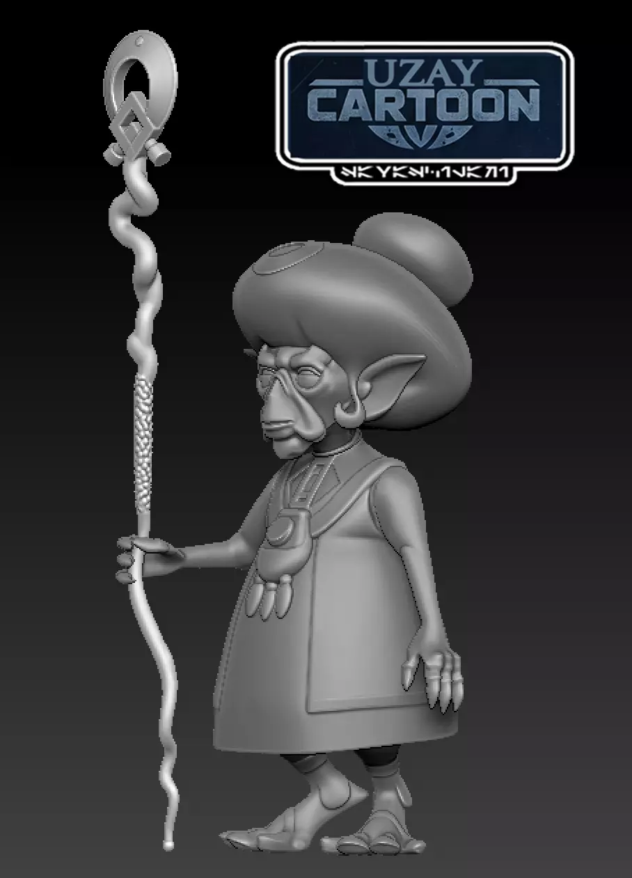 Star wars The Rebels articulated Chava   3D print model_1