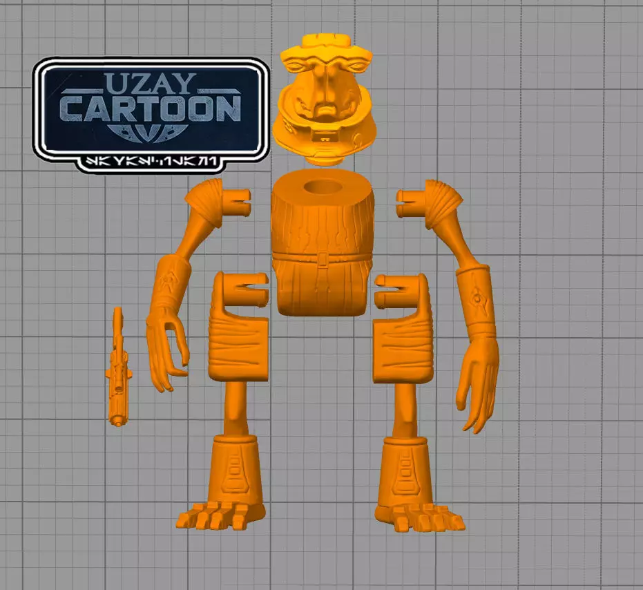 Star wars BOUNTY Hunters Clone wars  ONCA 3D print model  3D print model_5