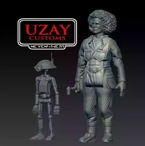 Star wars Mandalorian articulated Peli Motta3D print model