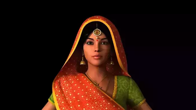 Realistic indian girl
