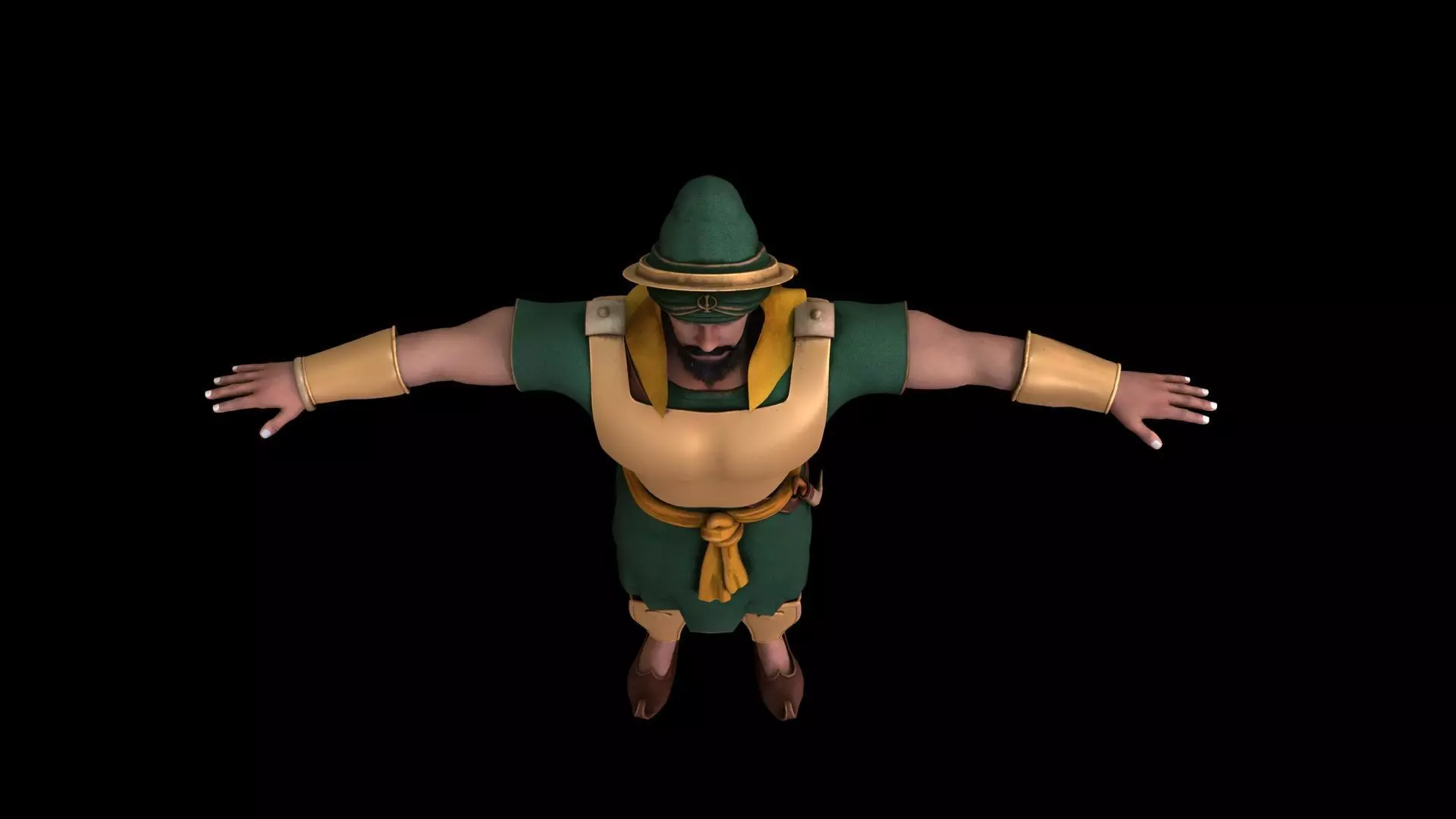 Realistic punjabi indian soilder  3D model_7