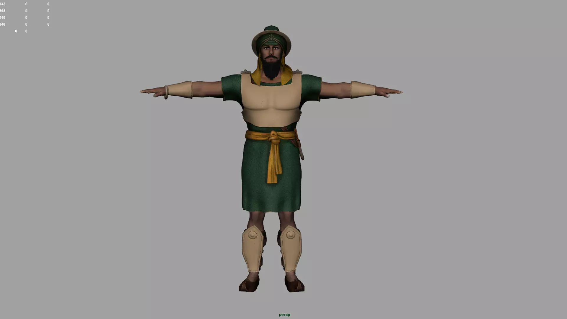 Realistic punjabi indian soilder  3D model_11