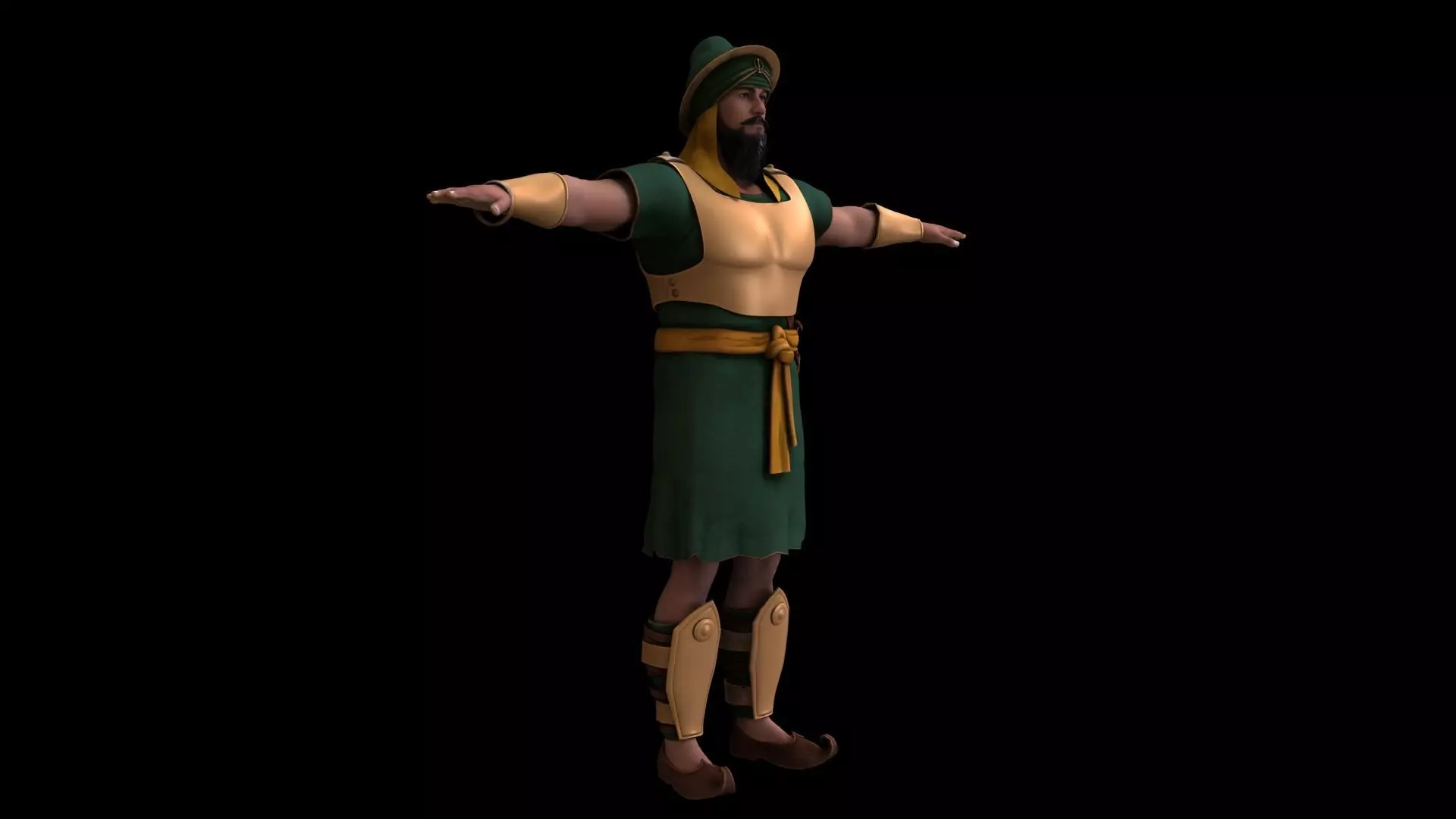 Realistic punjabi indian soilder  3D model_6