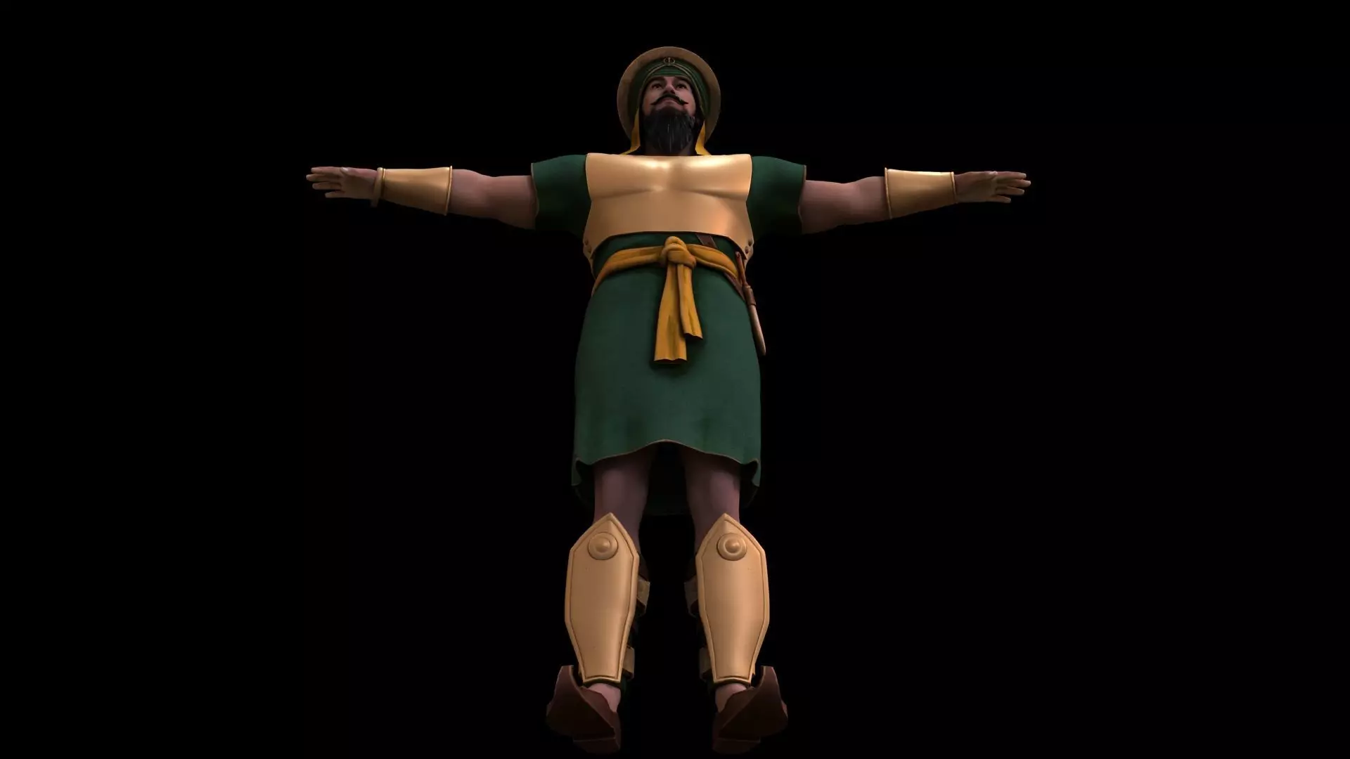 Realistic punjabi indian soilder  3D model_8