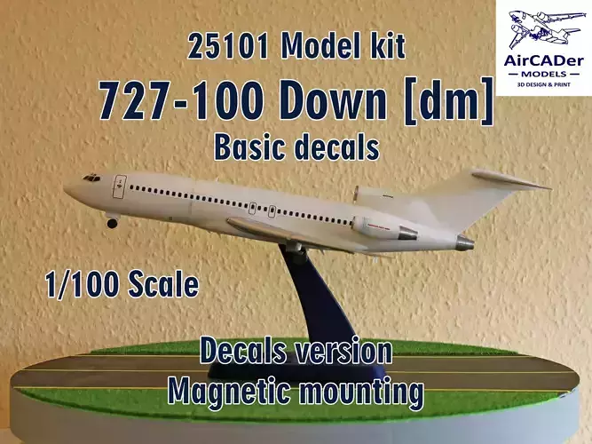 25101 Model kit Boeing 727-100 Down dm