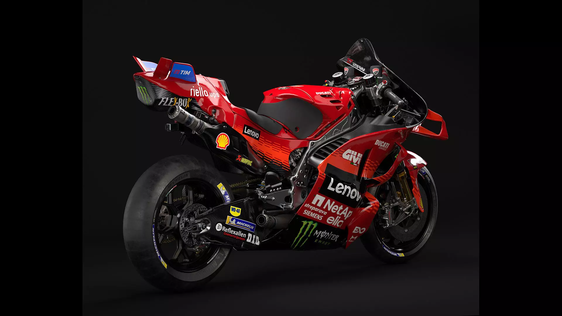 MotoGP Ducati GP25  Low-poly 3D model_7