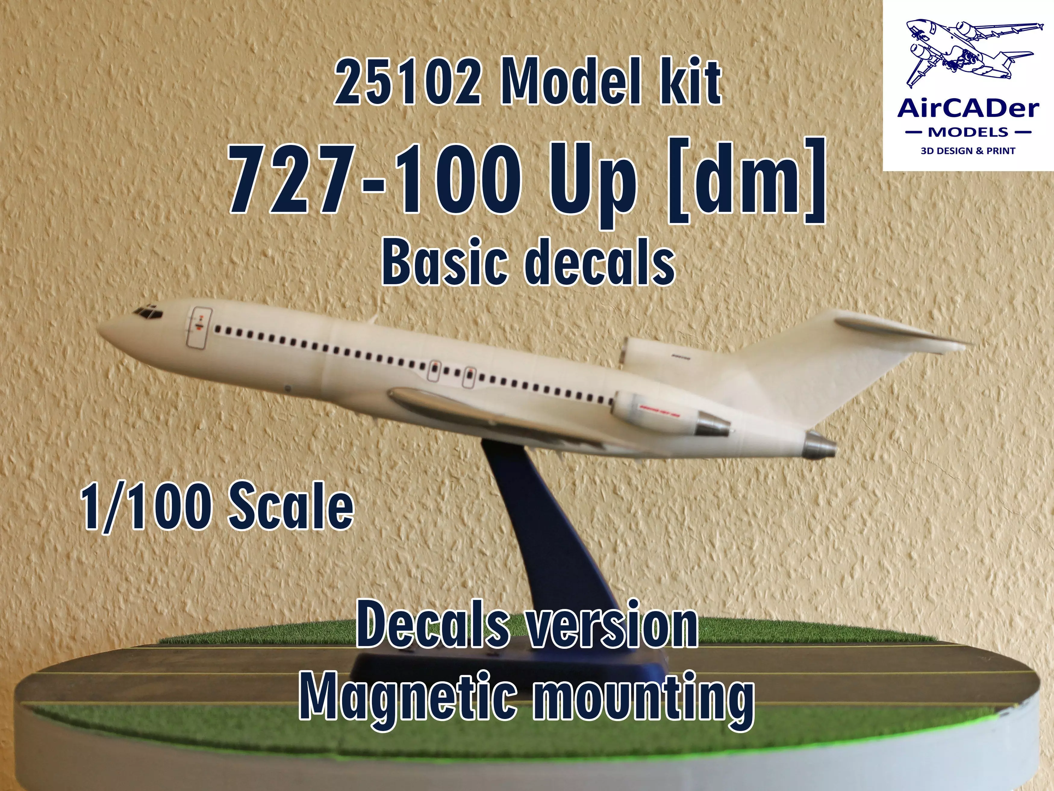 25102 Model kit Boeing 727-100 Up dm 3D print model