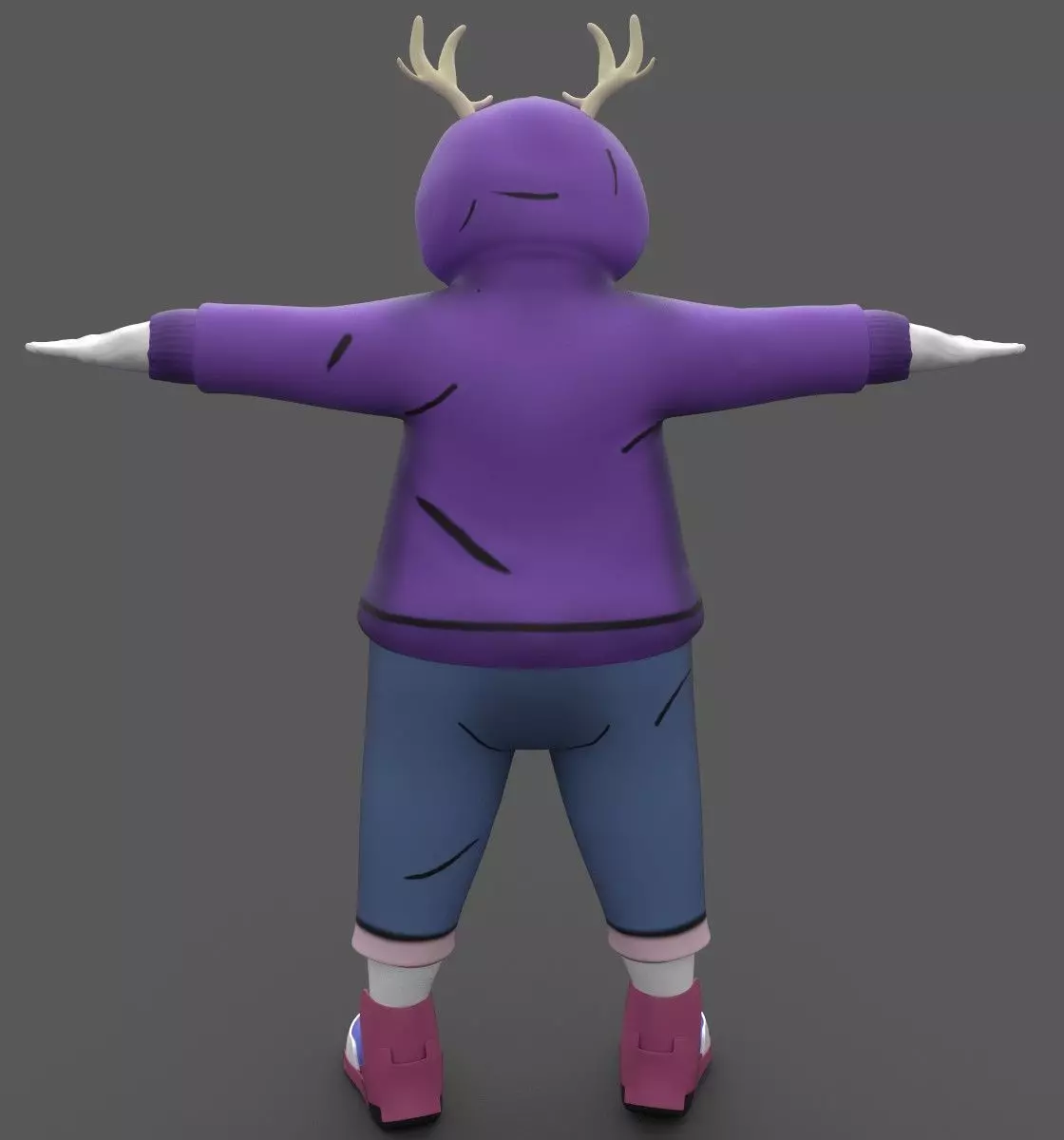 Nft Model  Sappyseels reindeer Low-poly 3D model_2