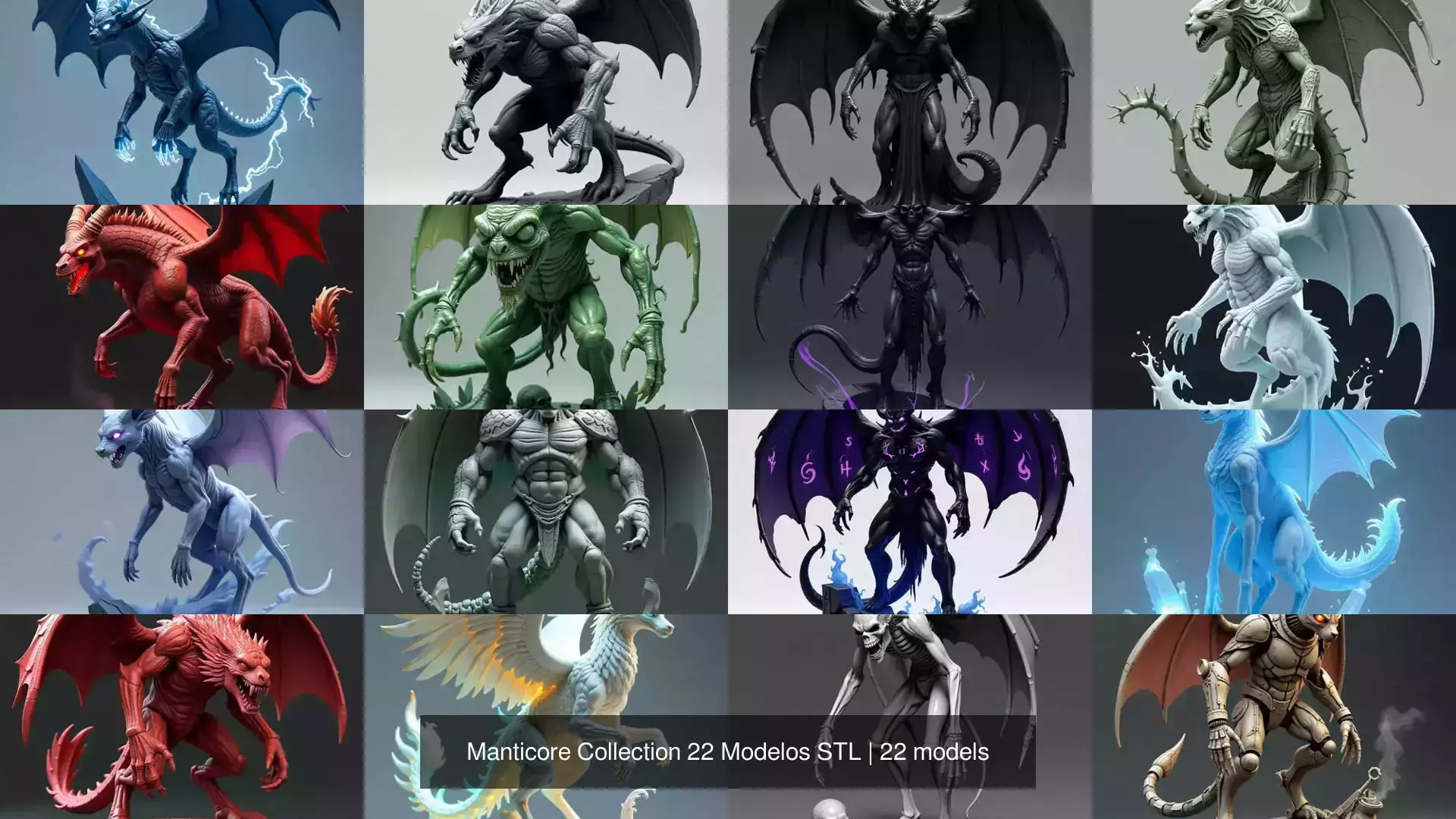 Manticore Collection 22 Modelos STL _0