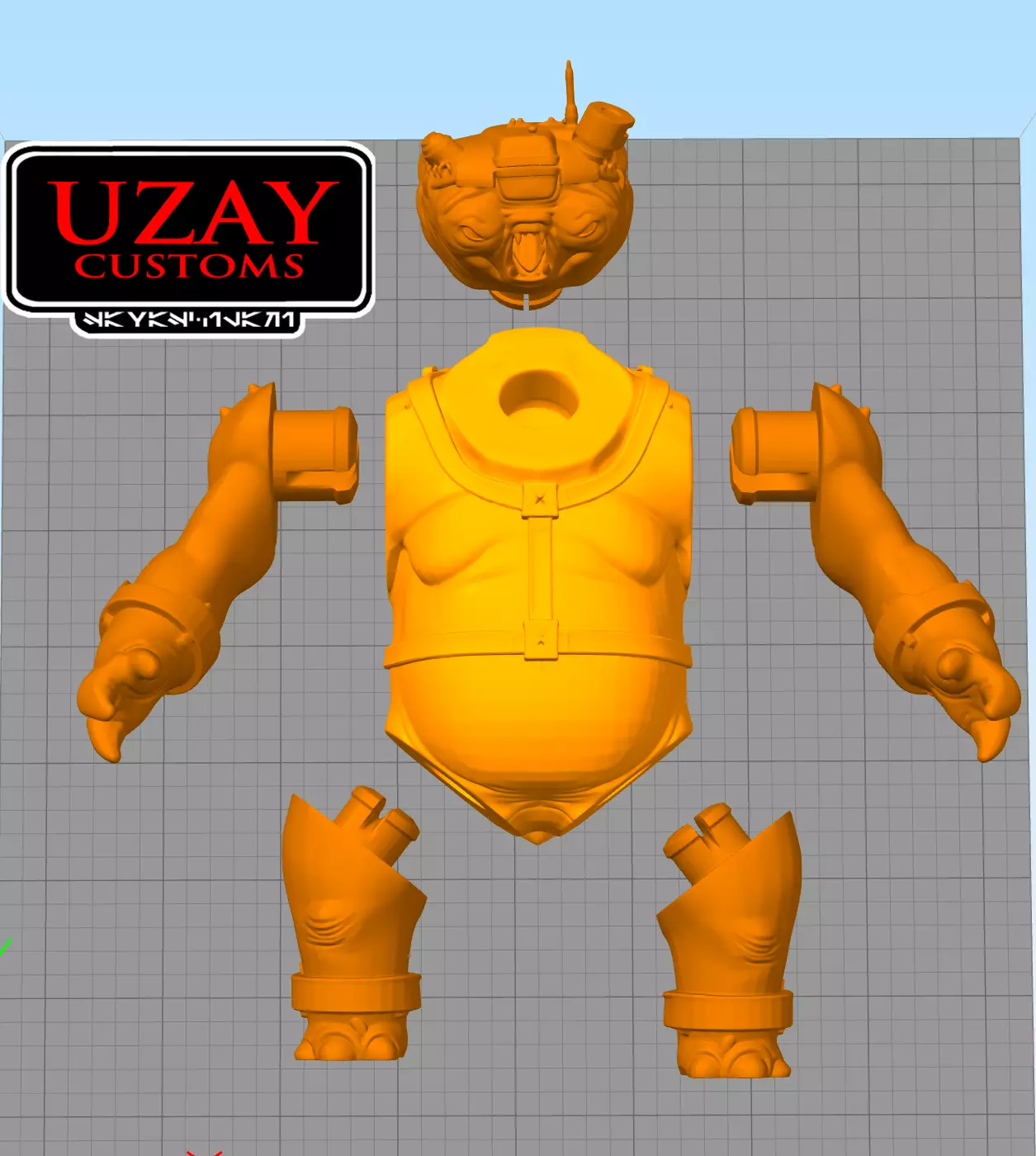 Star wars  articulated galaxy edge AYUU 3D print model_2