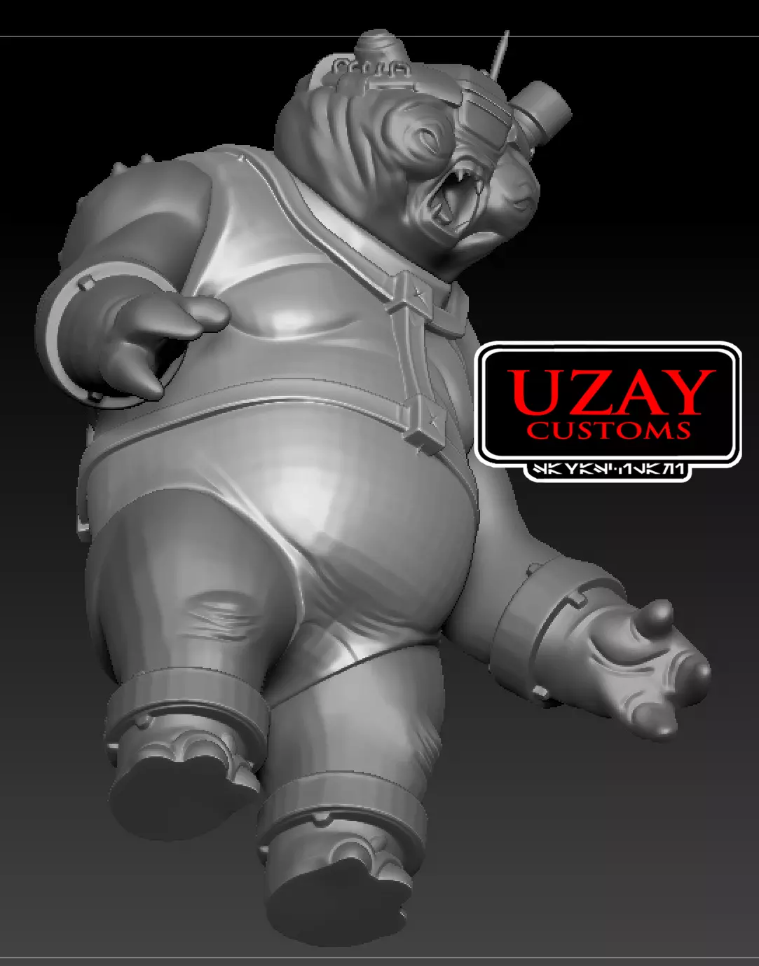 Star wars  articulated galaxy edge AYUU 3D print model_5