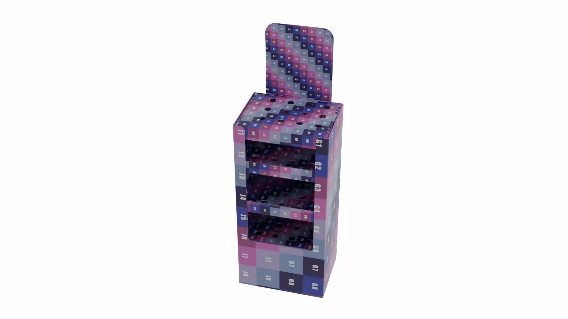 Point of Sale Cardboard Display Stand Texture_7