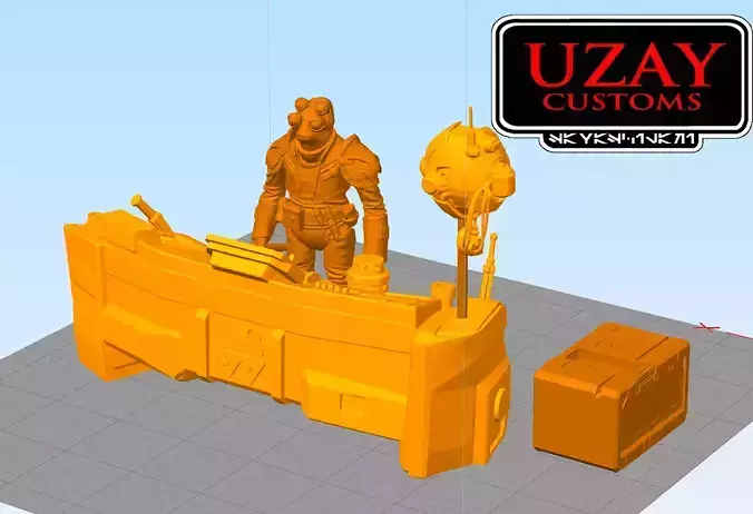 Star wars articulated galaxy edge MUBO 