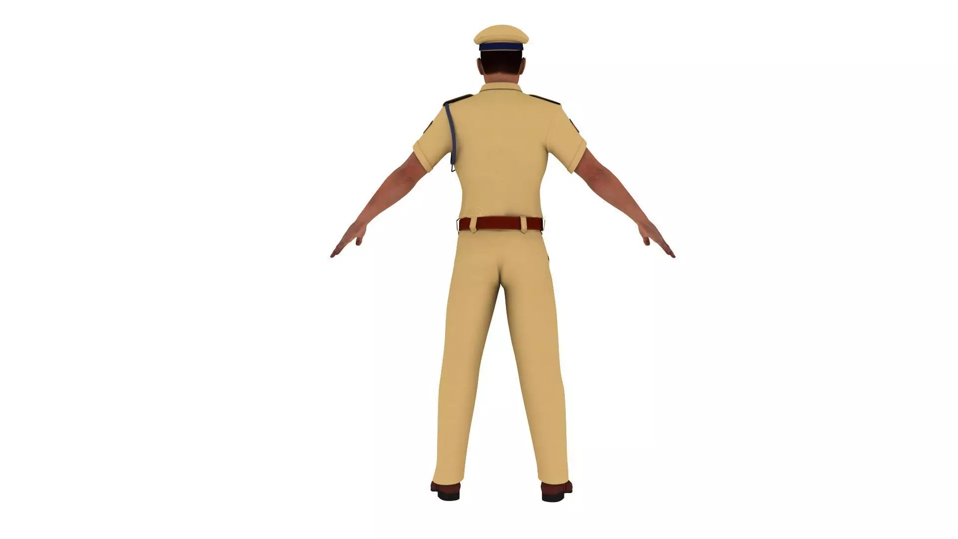 Realistic indian police 3D model_11