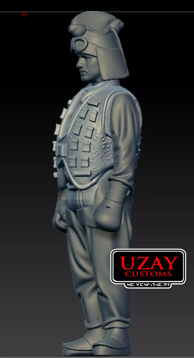 Star Wars articulated  Pod Racer Mechanics Mat RAGS 3D print model_2