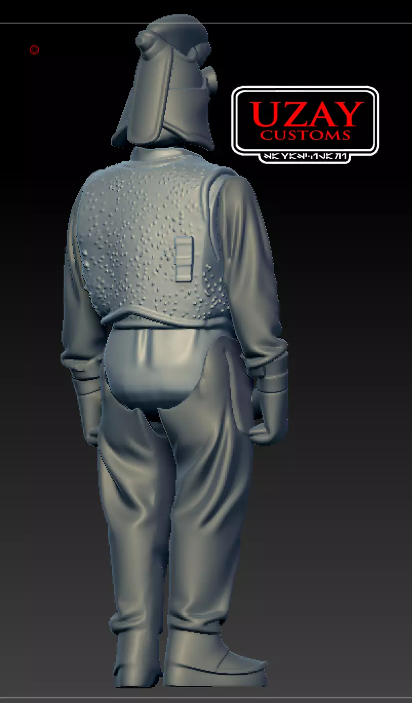 Star Wars articulated  Pod Racer Mechanics Mat RAGS 3D print model_3