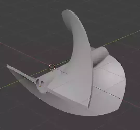 Modelo de rotor ligero en 3D