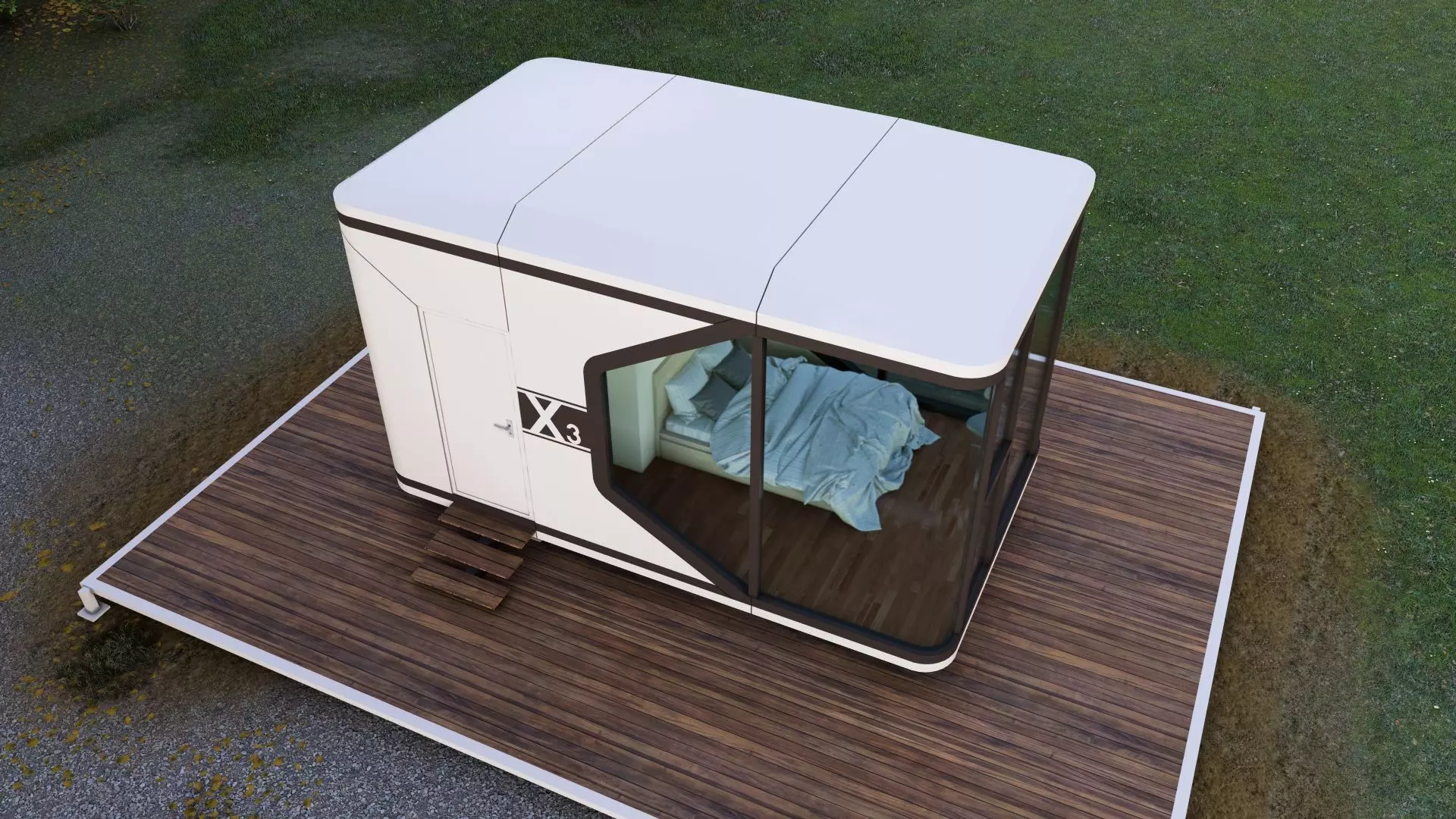 Capsule House X3 3D model_6