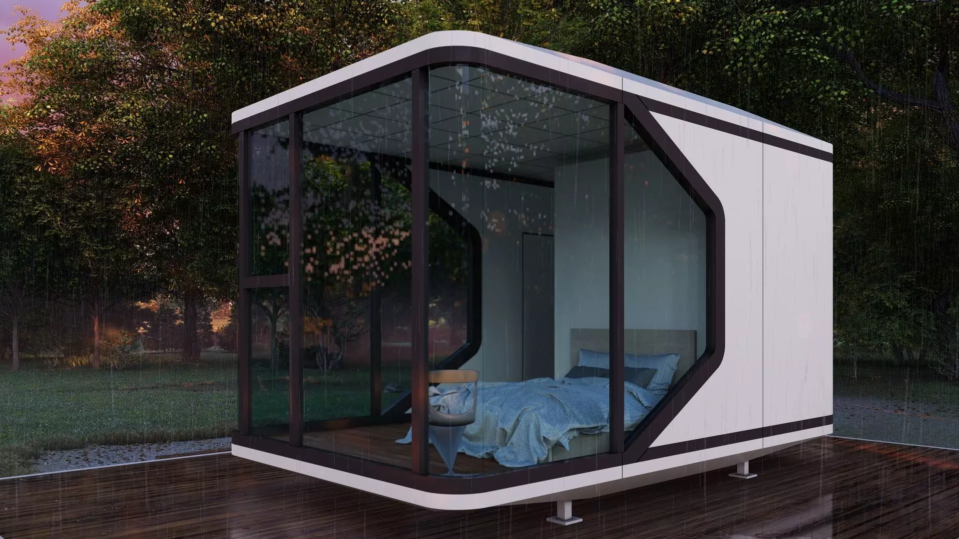 Capsule House X3 3D model_10