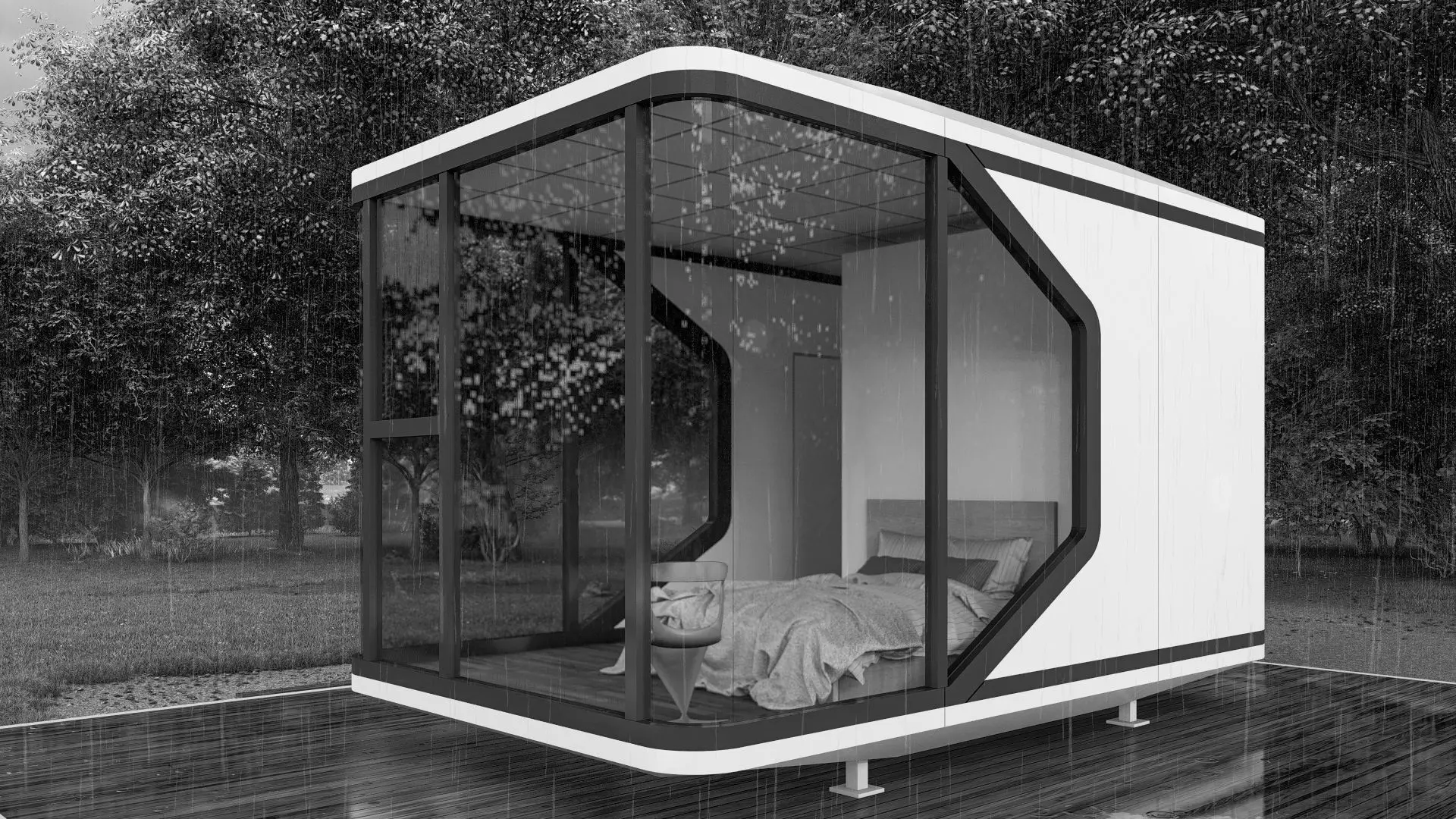 Capsule House X3 3D model_11