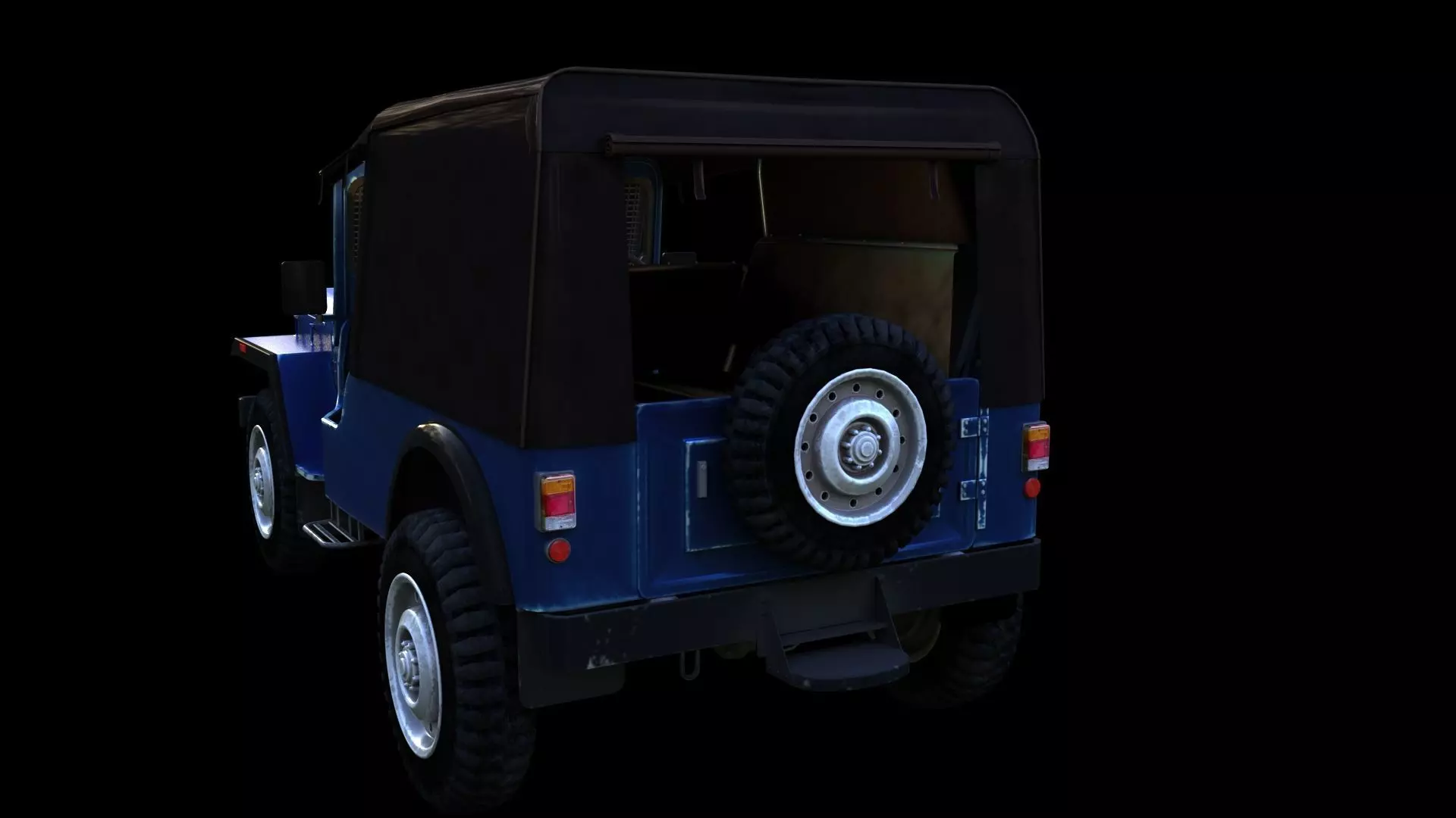 india police jeep 3D model_4