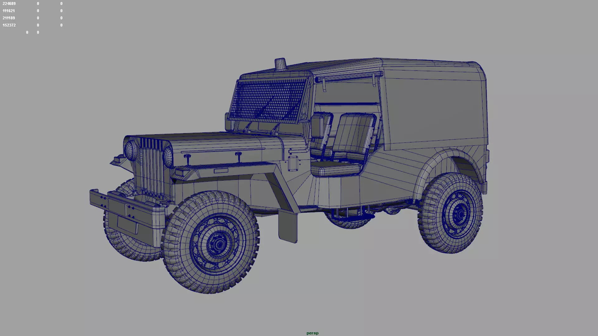 india police jeep 3D model_8