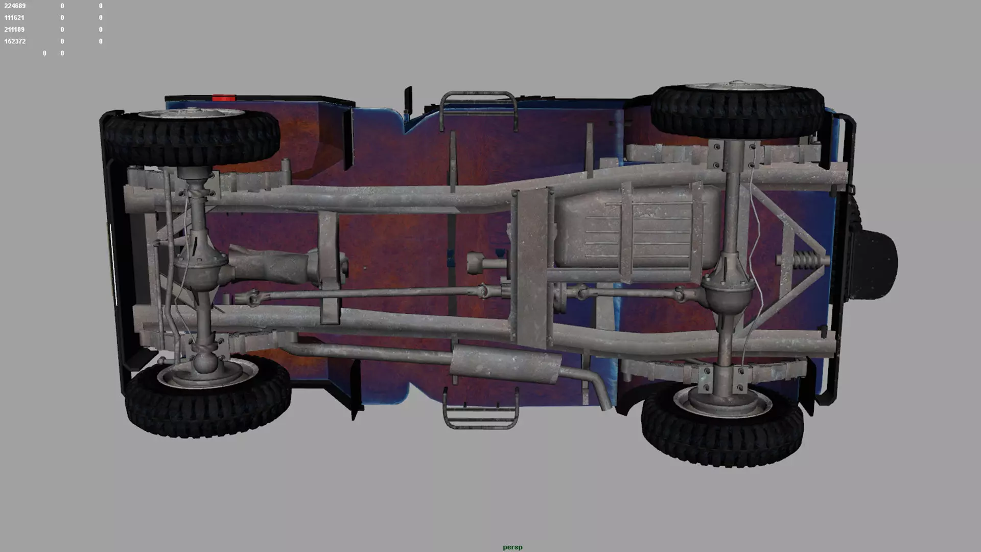 india police jeep 3D model_10