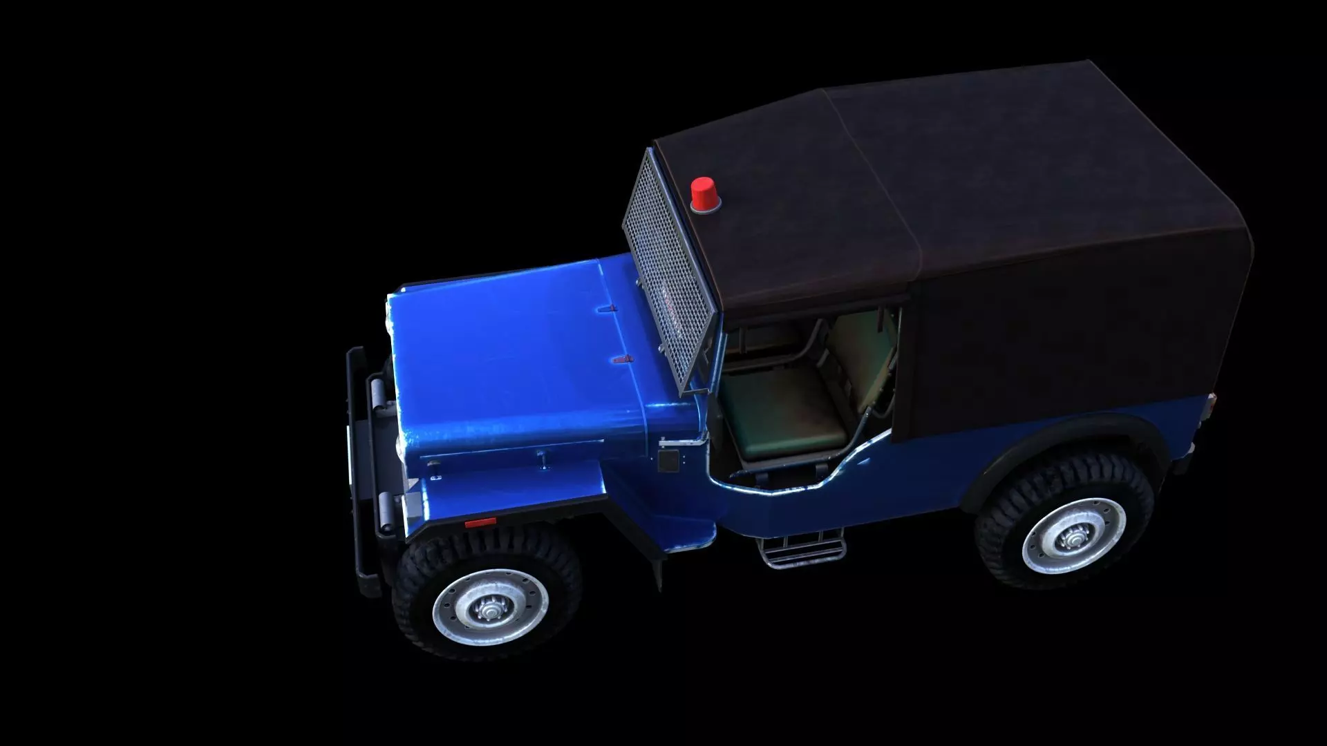 india police jeep 3D model_5