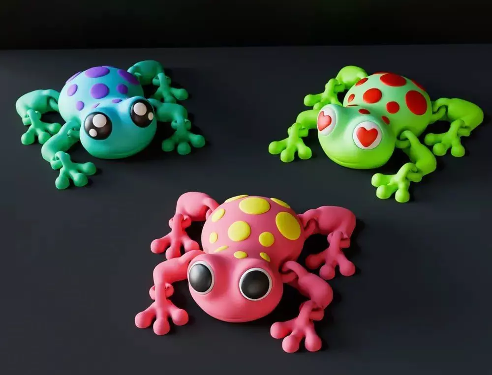 Cute frog stl 3D print model_0