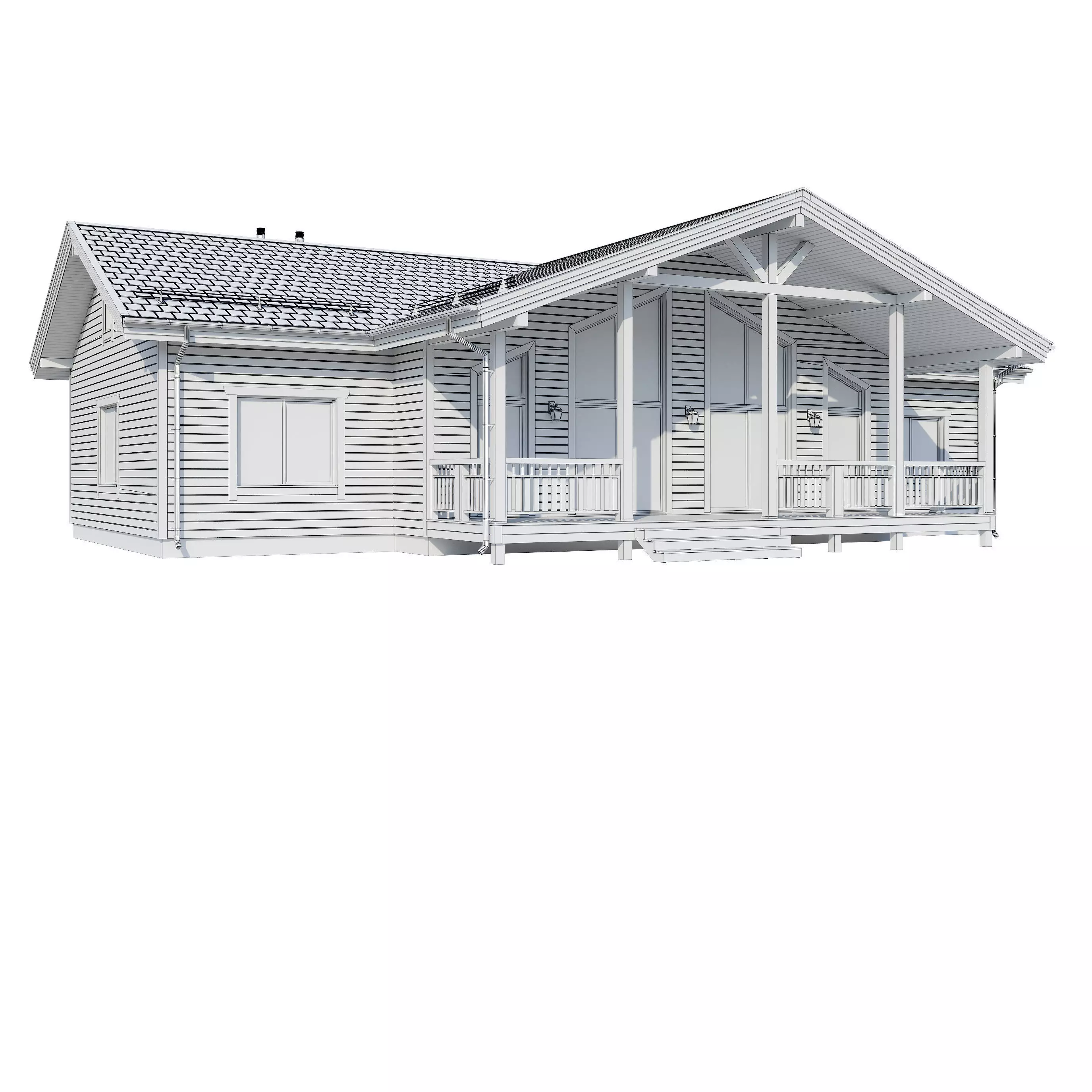 AAlpine house Kusa 3D model_19