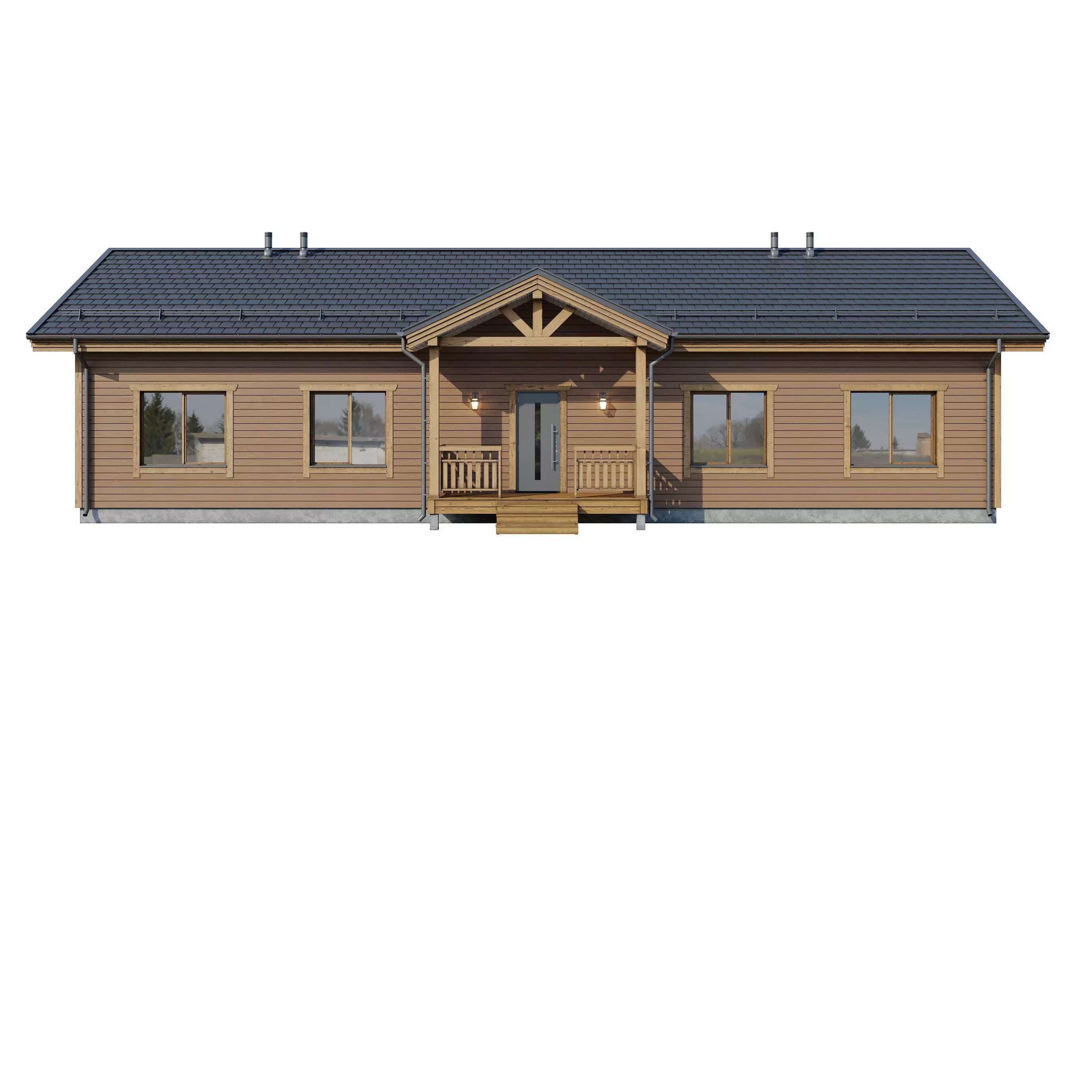 AAlpine house Kusa 3D model_12