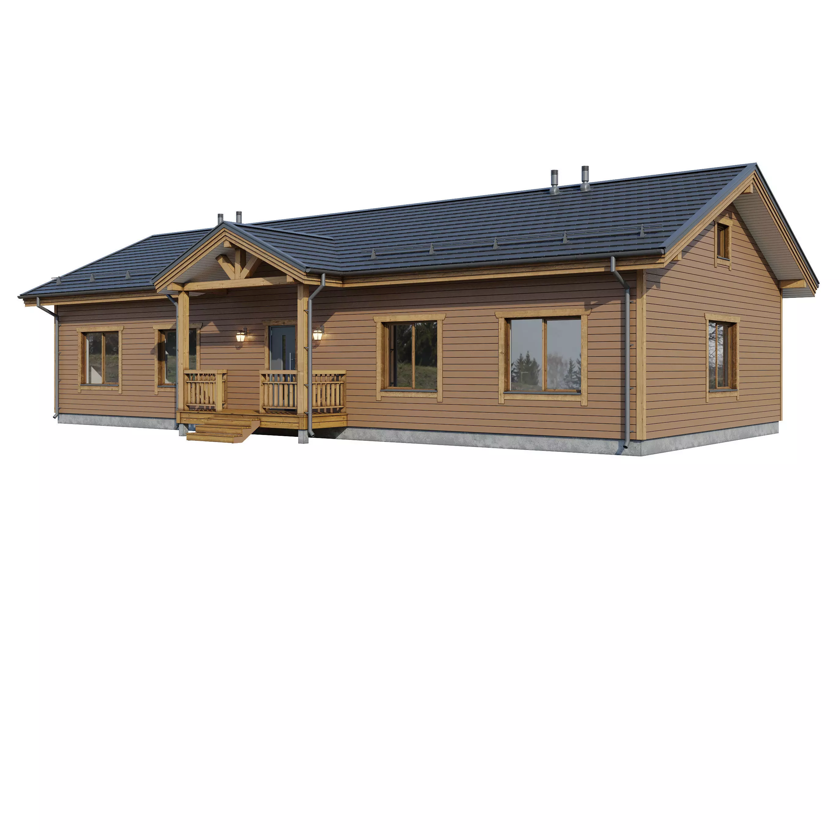 AAlpine house Kusa 3D model_8