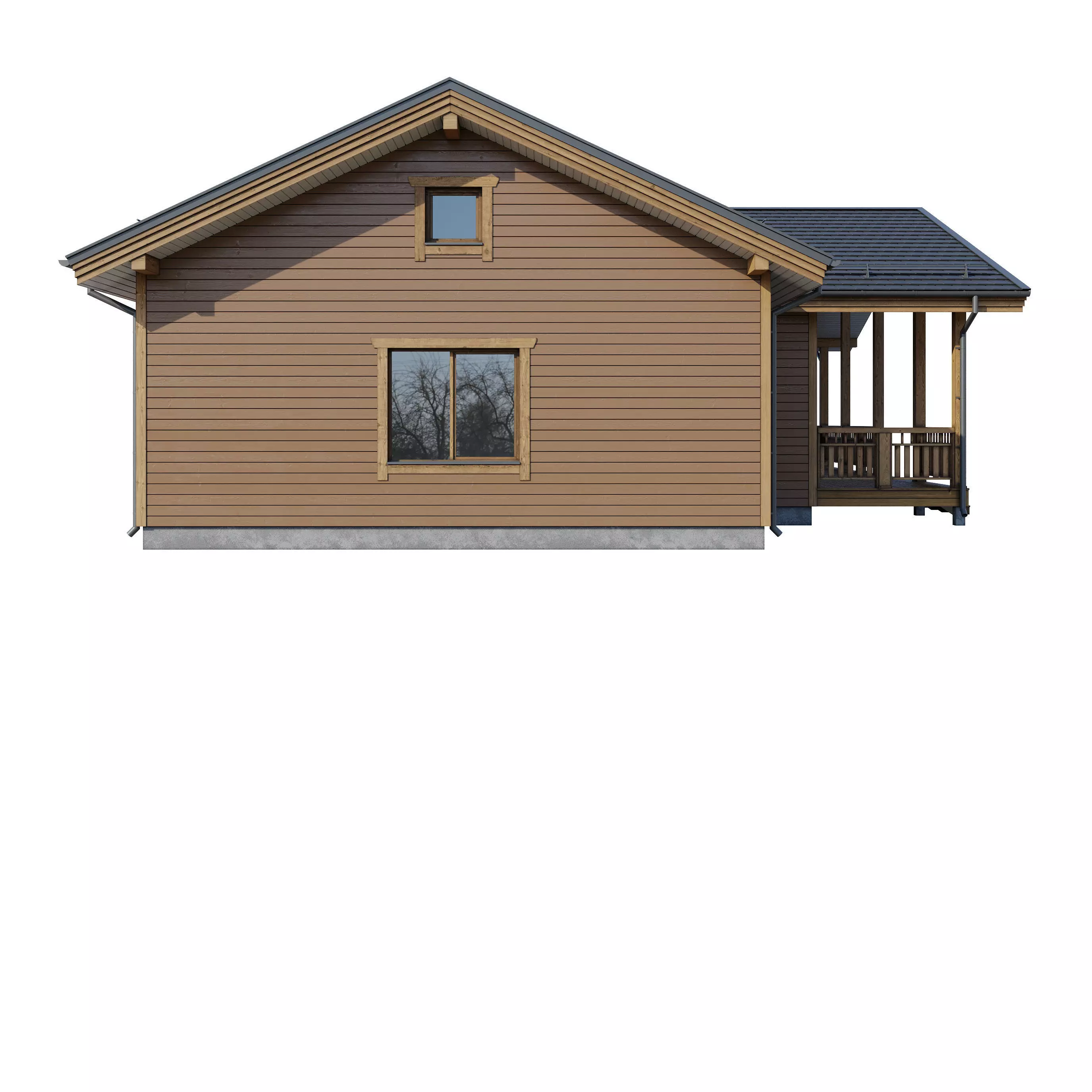 AAlpine house Kusa 3D model_13