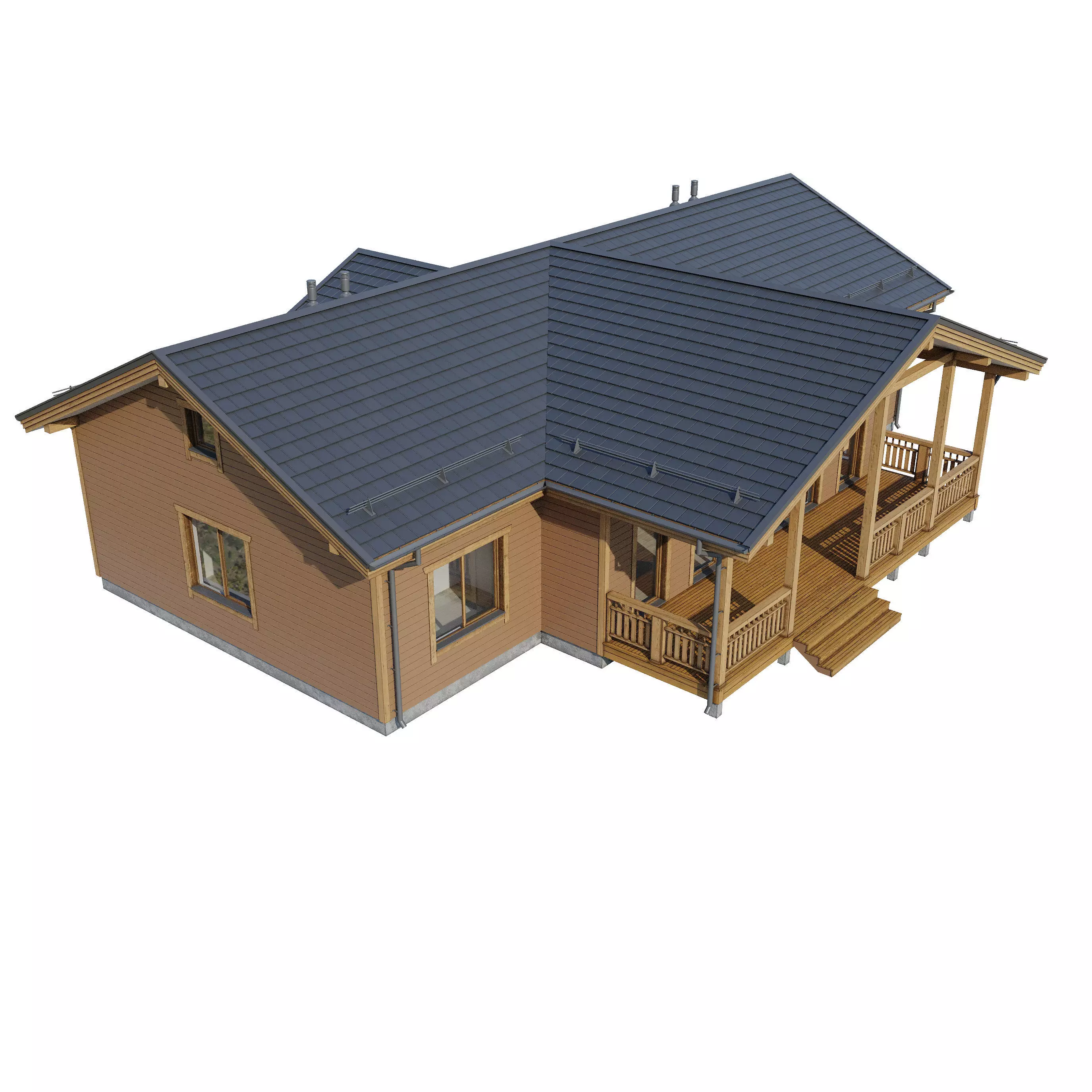 AAlpine house Kusa 3D model_15