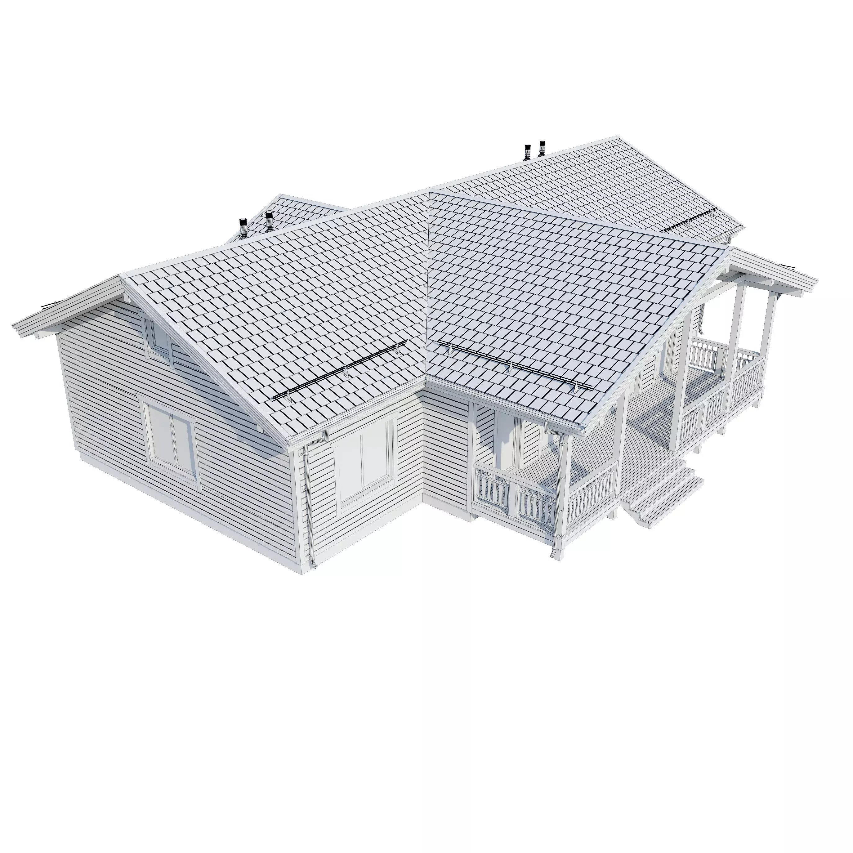 AAlpine house Kusa 3D model_25
