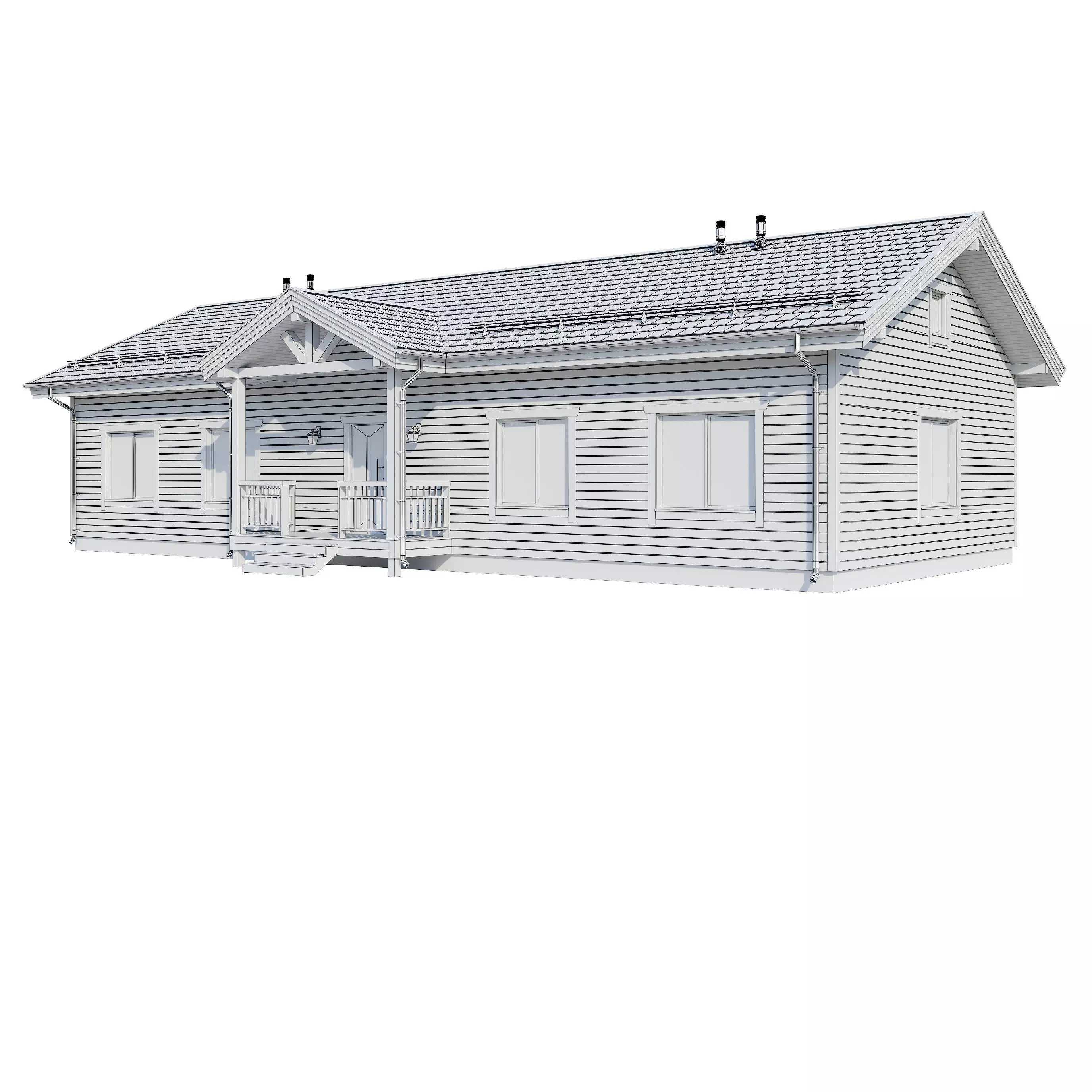 AAlpine house Kusa 3D model_18