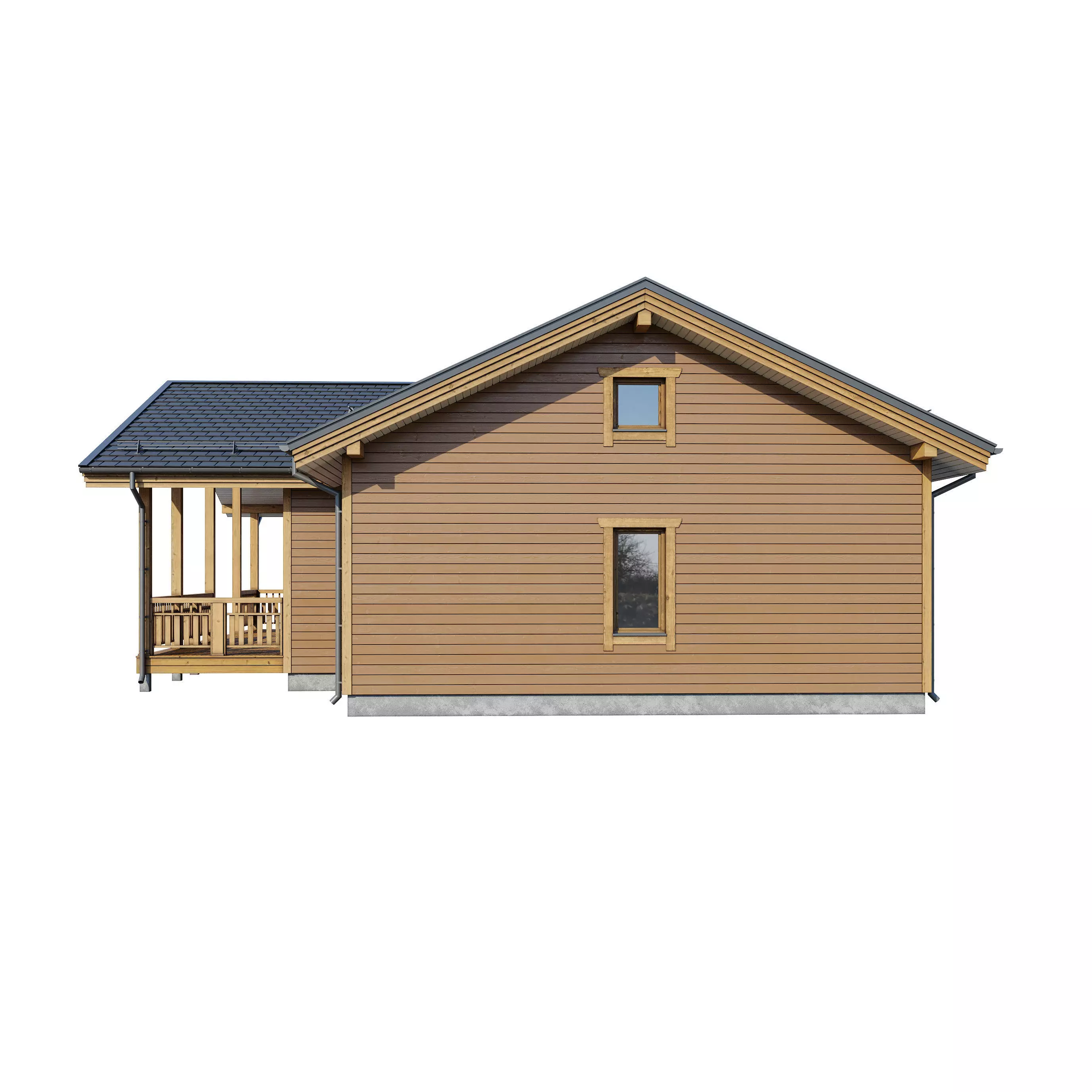 AAlpine house Kusa 3D model_3