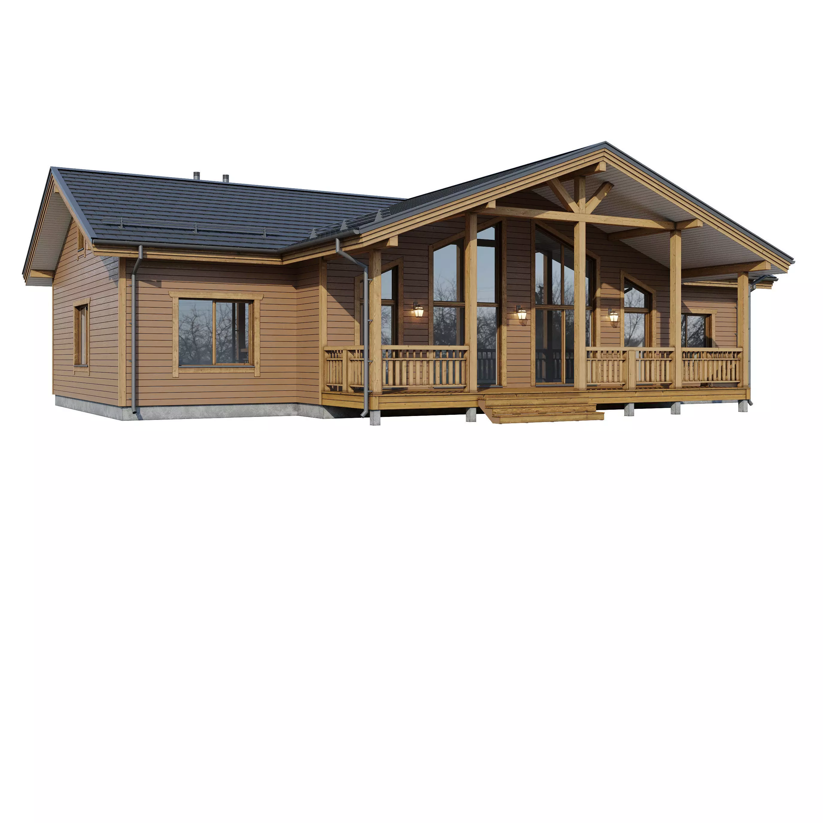 AAlpine house Kusa 3D model_9