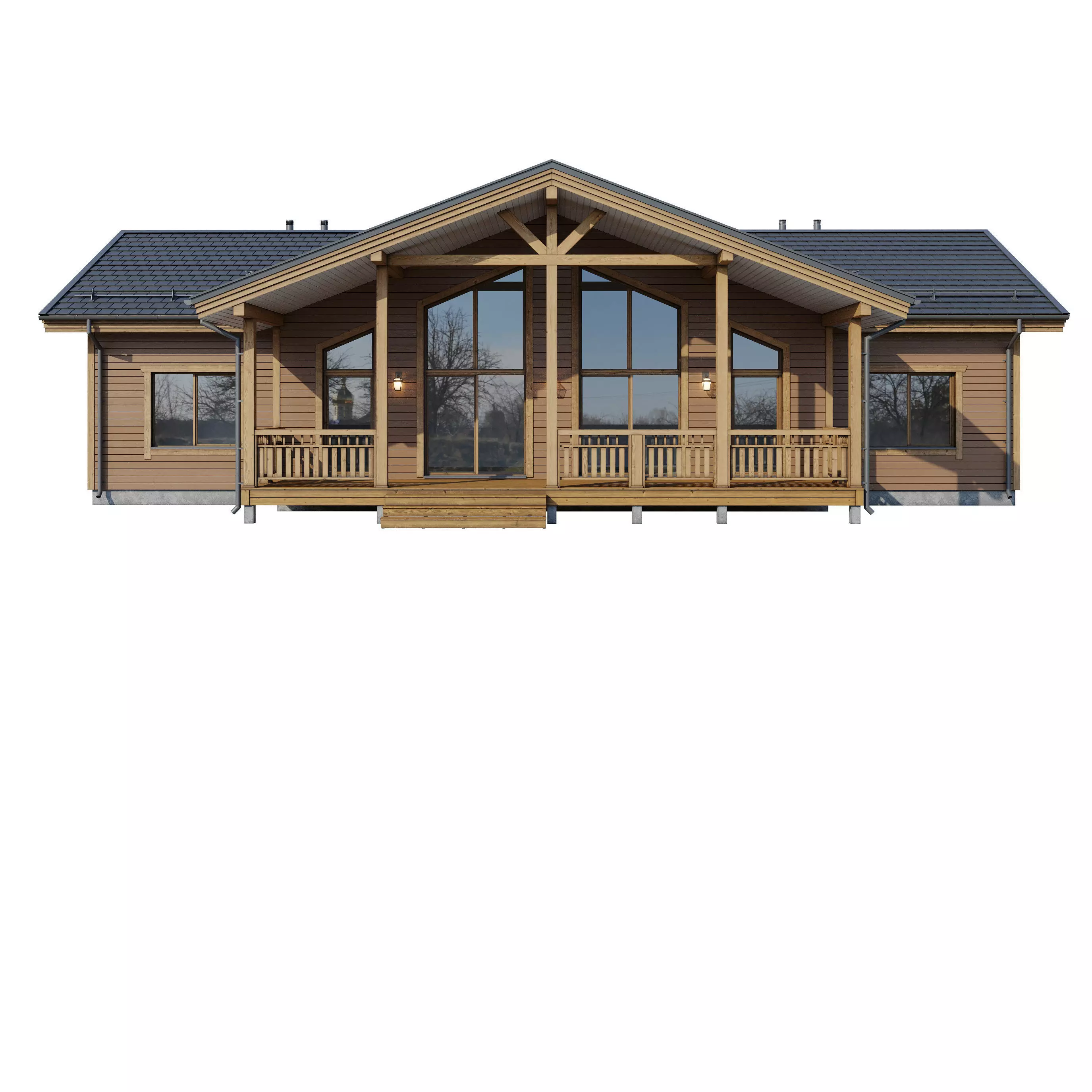 AAlpine house Kusa 3D model_14