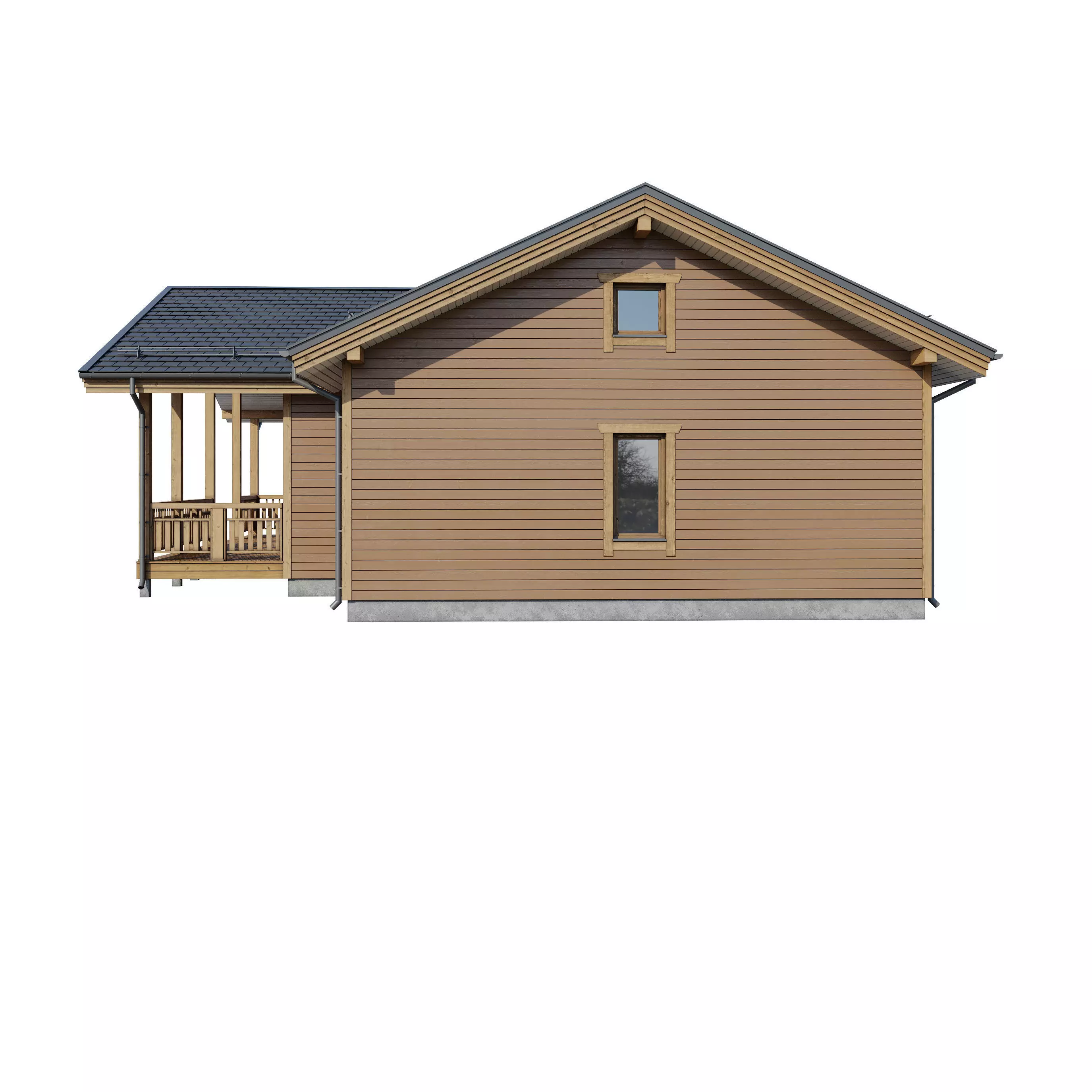 AAlpine house Kusa 3D model_11