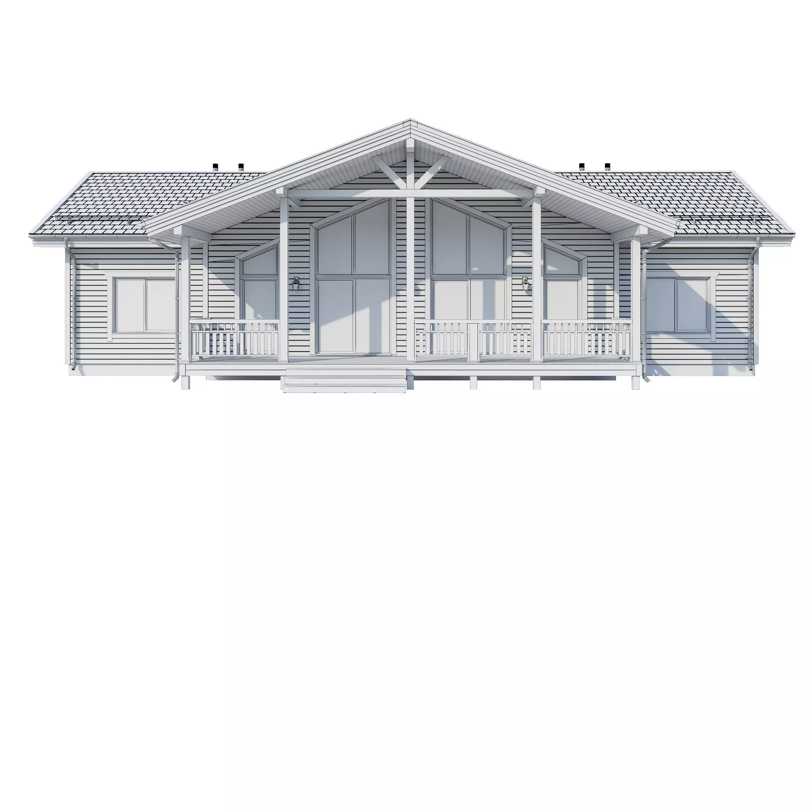 AAlpine house Kusa 3D model_24