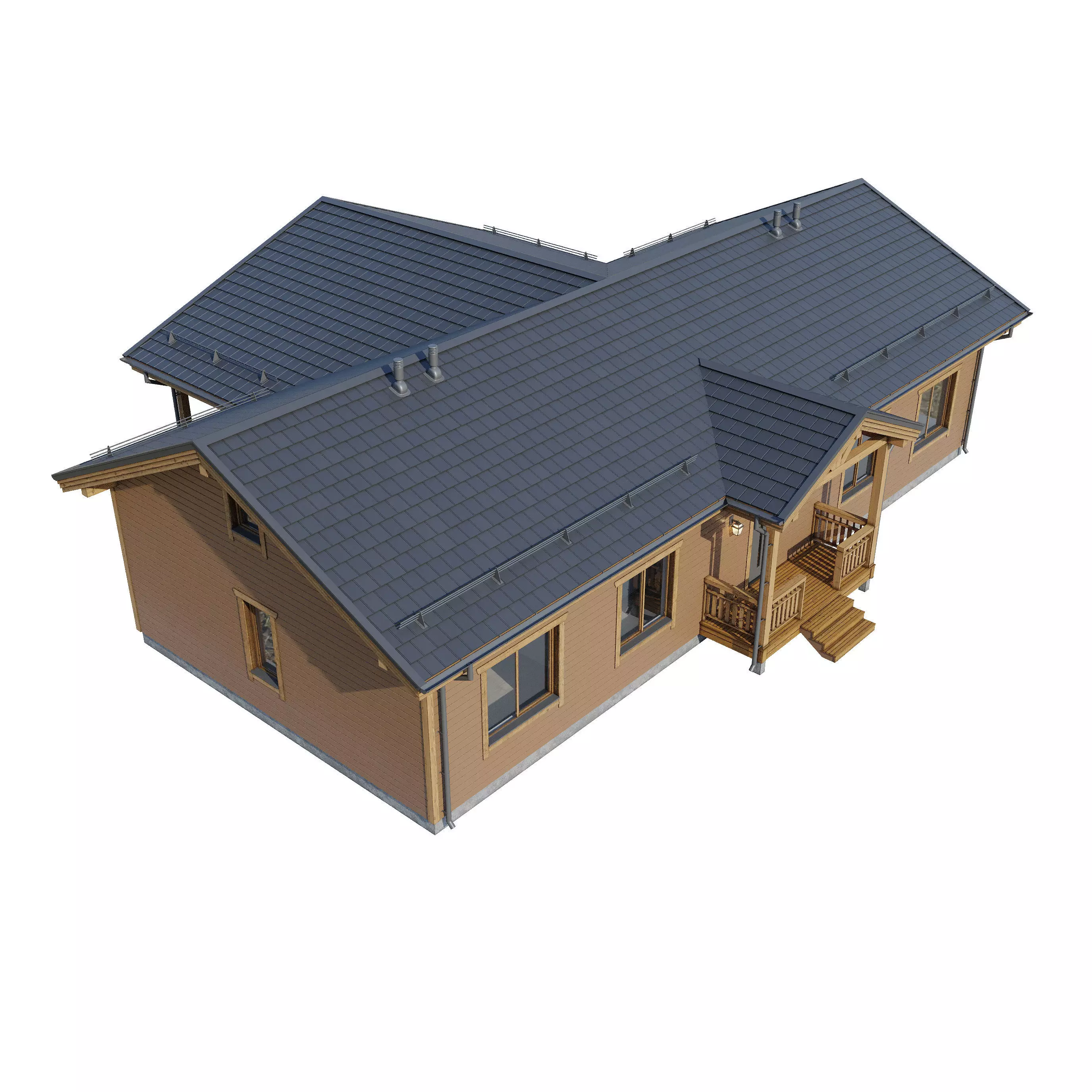 AAlpine house Kusa 3D model_16