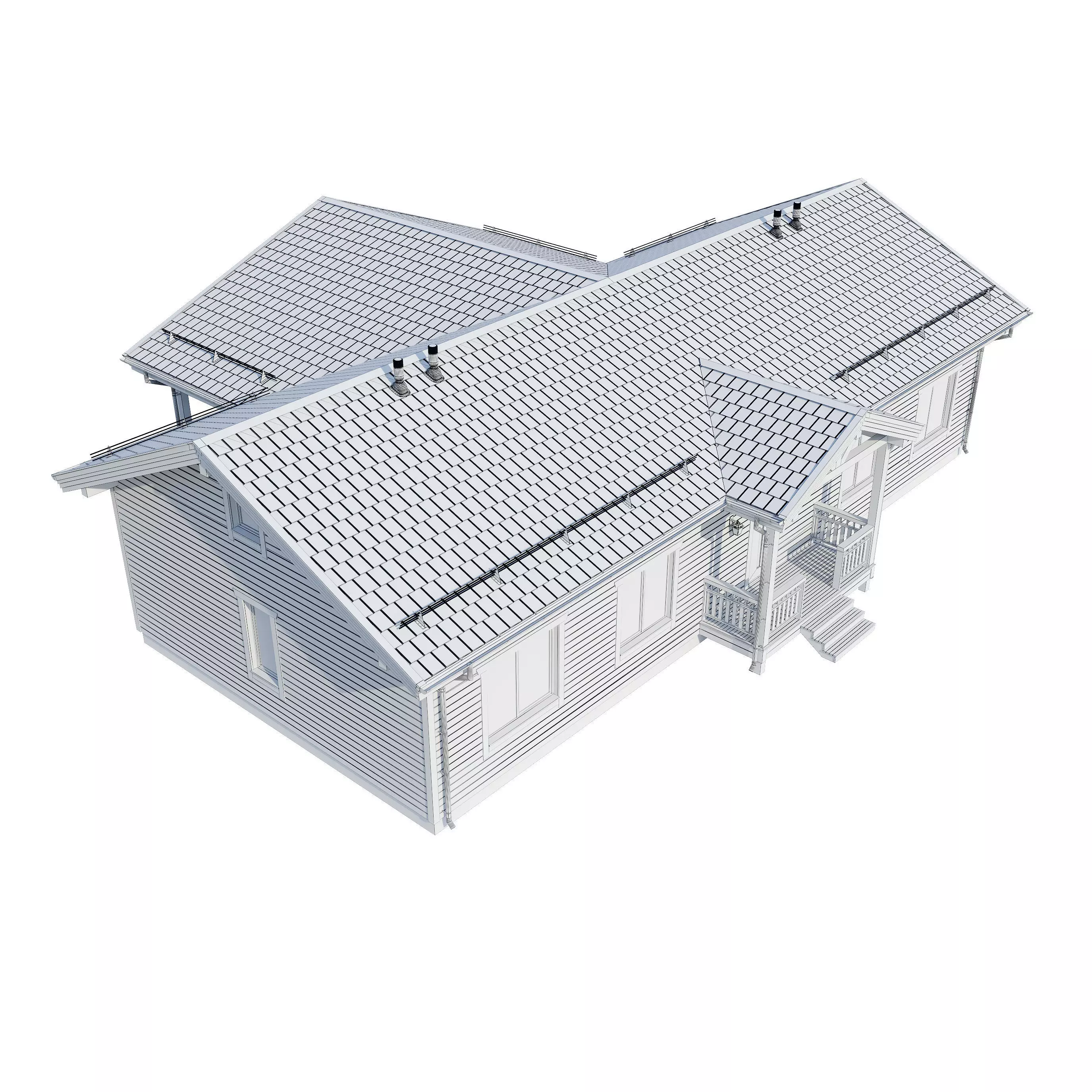AAlpine house Kusa 3D model_26