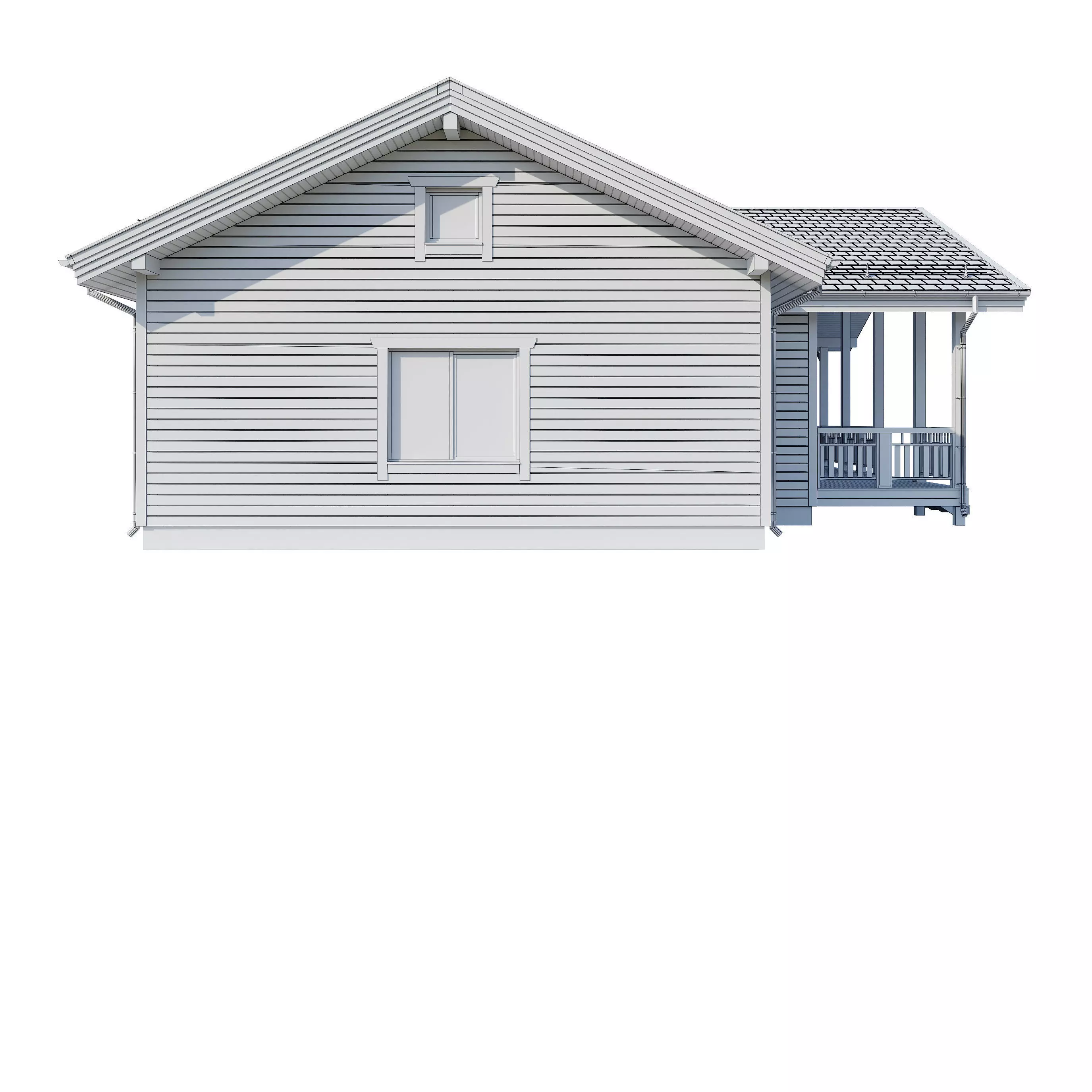 AAlpine house Kusa 3D model_23